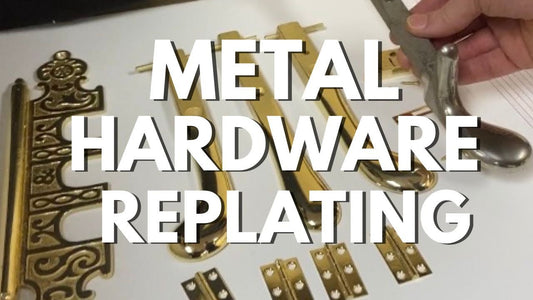 Gold plated hinges, detailing, and pedals from a piano