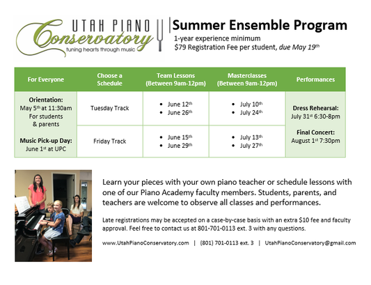 Piano Lessons Blog - REGISTRATION IS OPEN for Our 2018 Summer Duet Program!