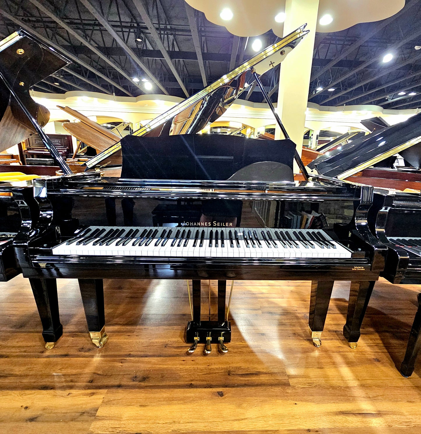 2014 Johannes Seiler Germany 5'7" Grand Piano / Polished Black - with QRS Self Playing System