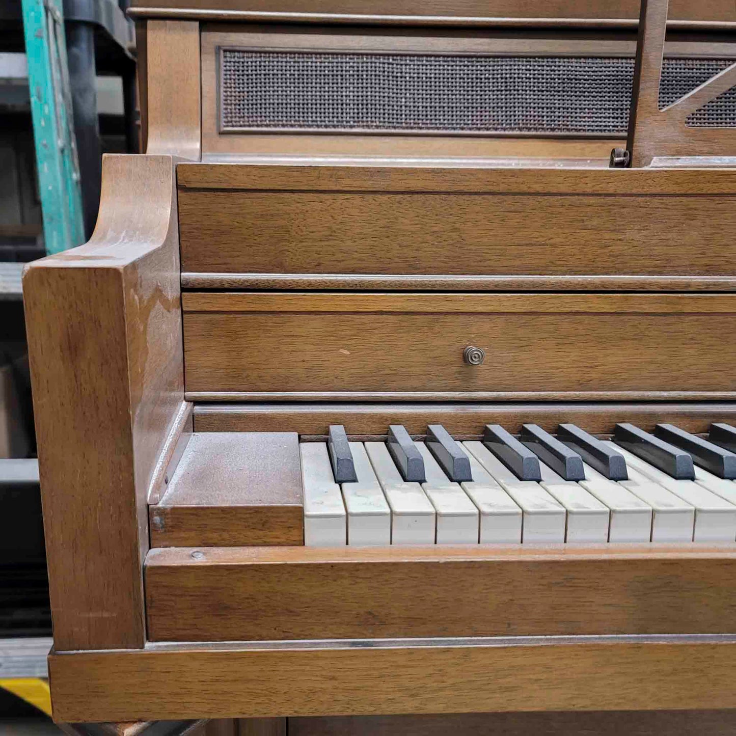 CURRENT SHOP WORK - 1967 Everett 41" Wood Finish Commissioned Console Piano