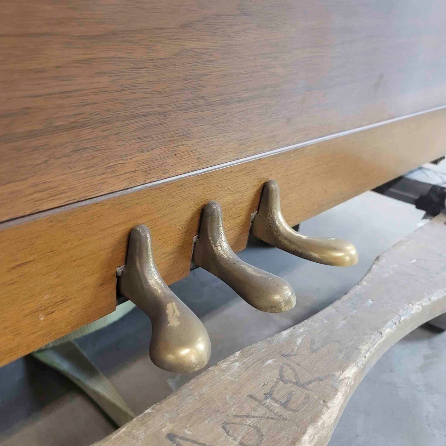 CURRENT SHOP WORK - 1967 Everett 41" Wood Finish Commissioned Console Piano