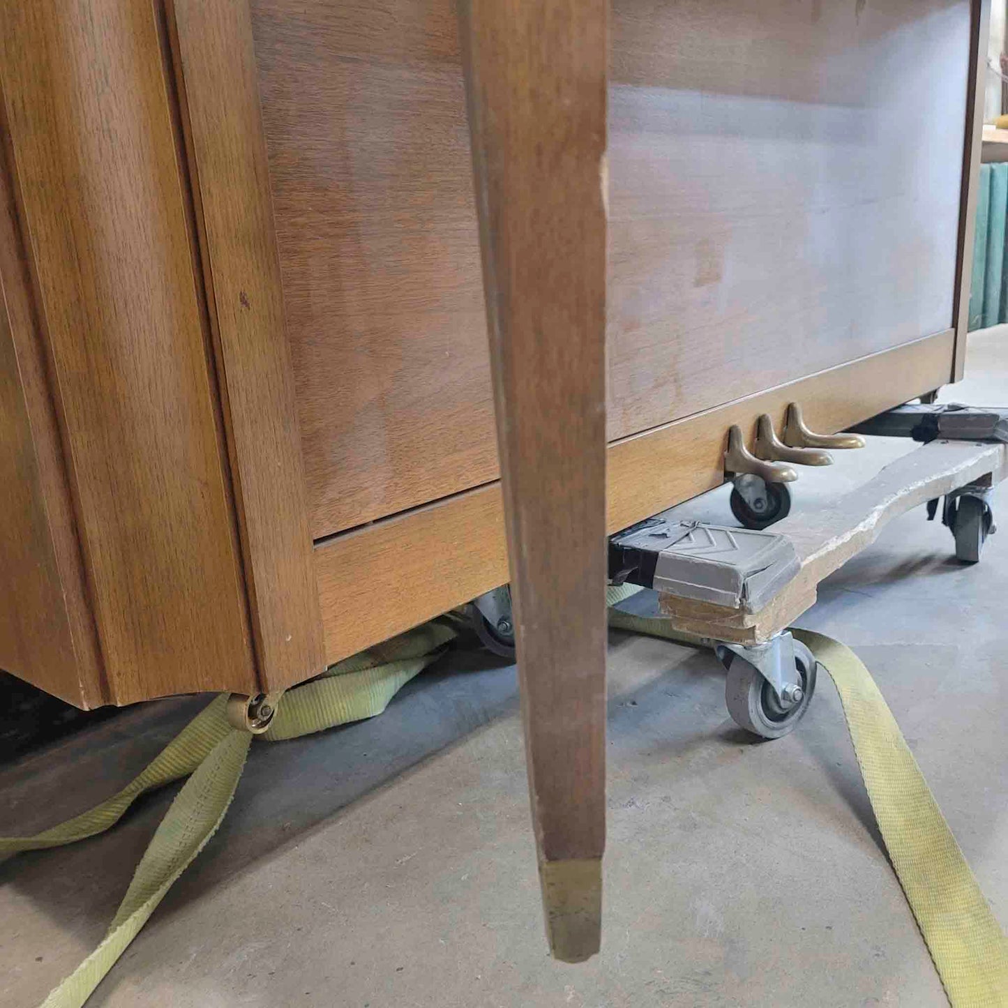 CURRENT SHOP WORK - 1967 Everett 41" Wood Finish Commissioned Console Piano