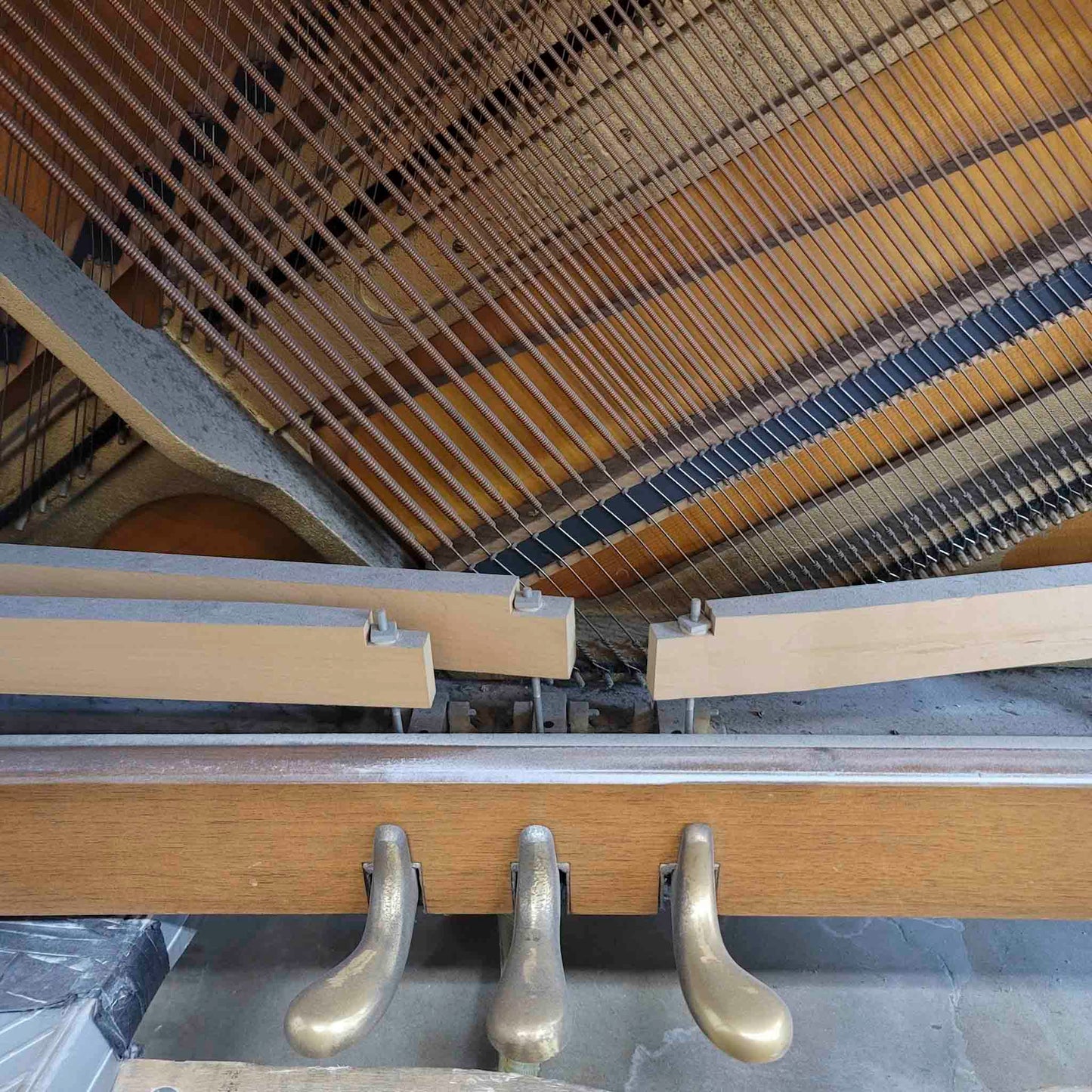 CURRENT SHOP WORK - 1967 Everett 41" Wood Finish Commissioned Console Piano