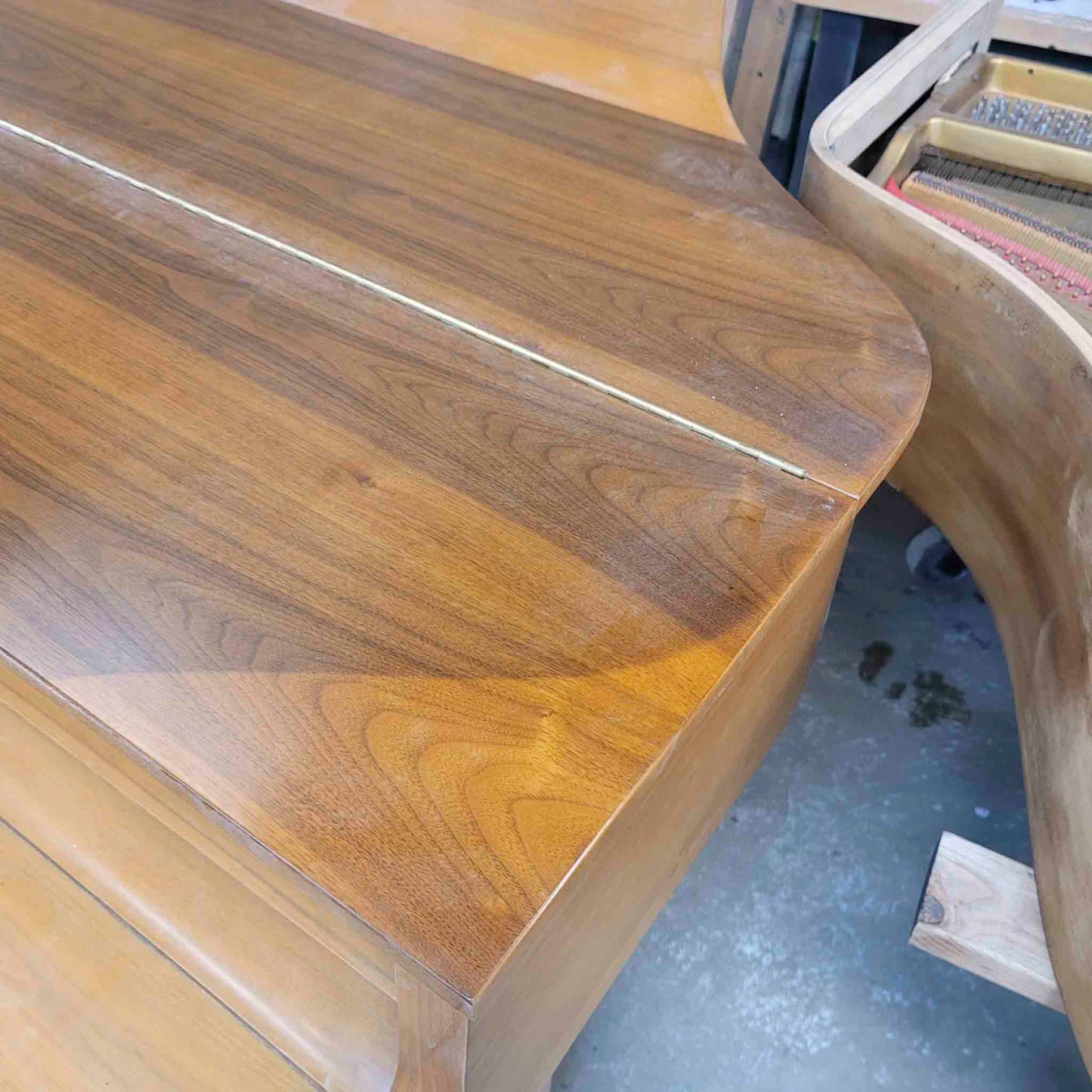 HEIRLOOM REFINISHING 1970 Yamaha G1 5'3" Walnut Wood Finish Commissioned Grand Piano