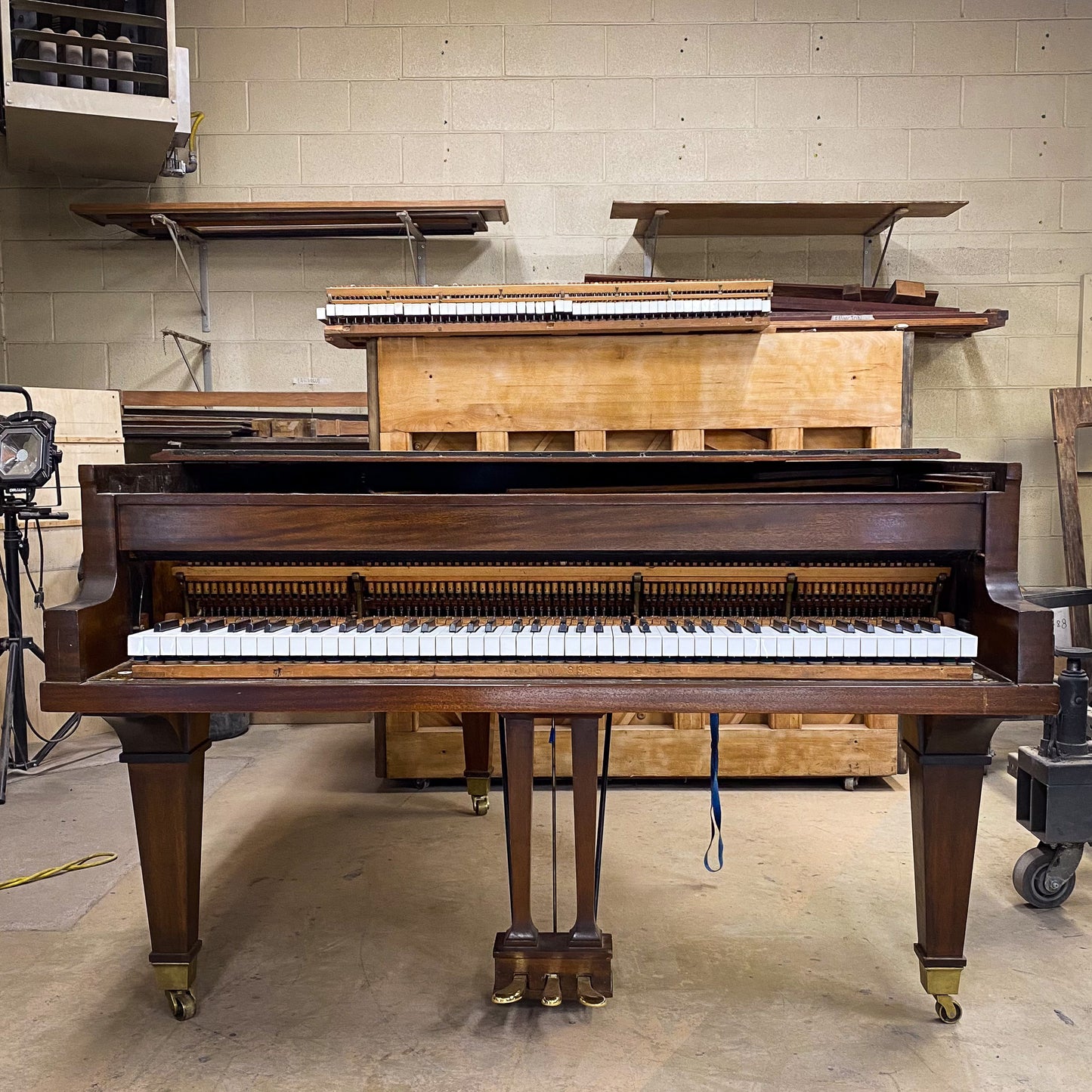 SOLD 1922 Baldwin Grand 5'7" Wood Finish Grand Piano