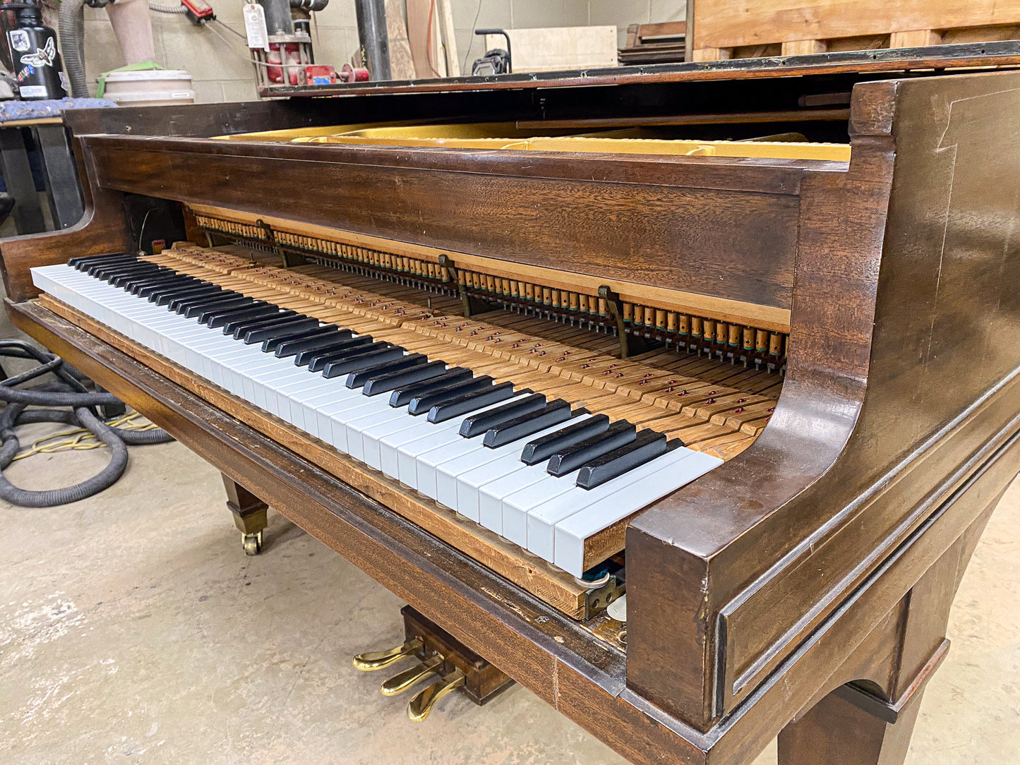 SOLD 1922 Baldwin Grand 5'7" Wood Finish Grand Piano