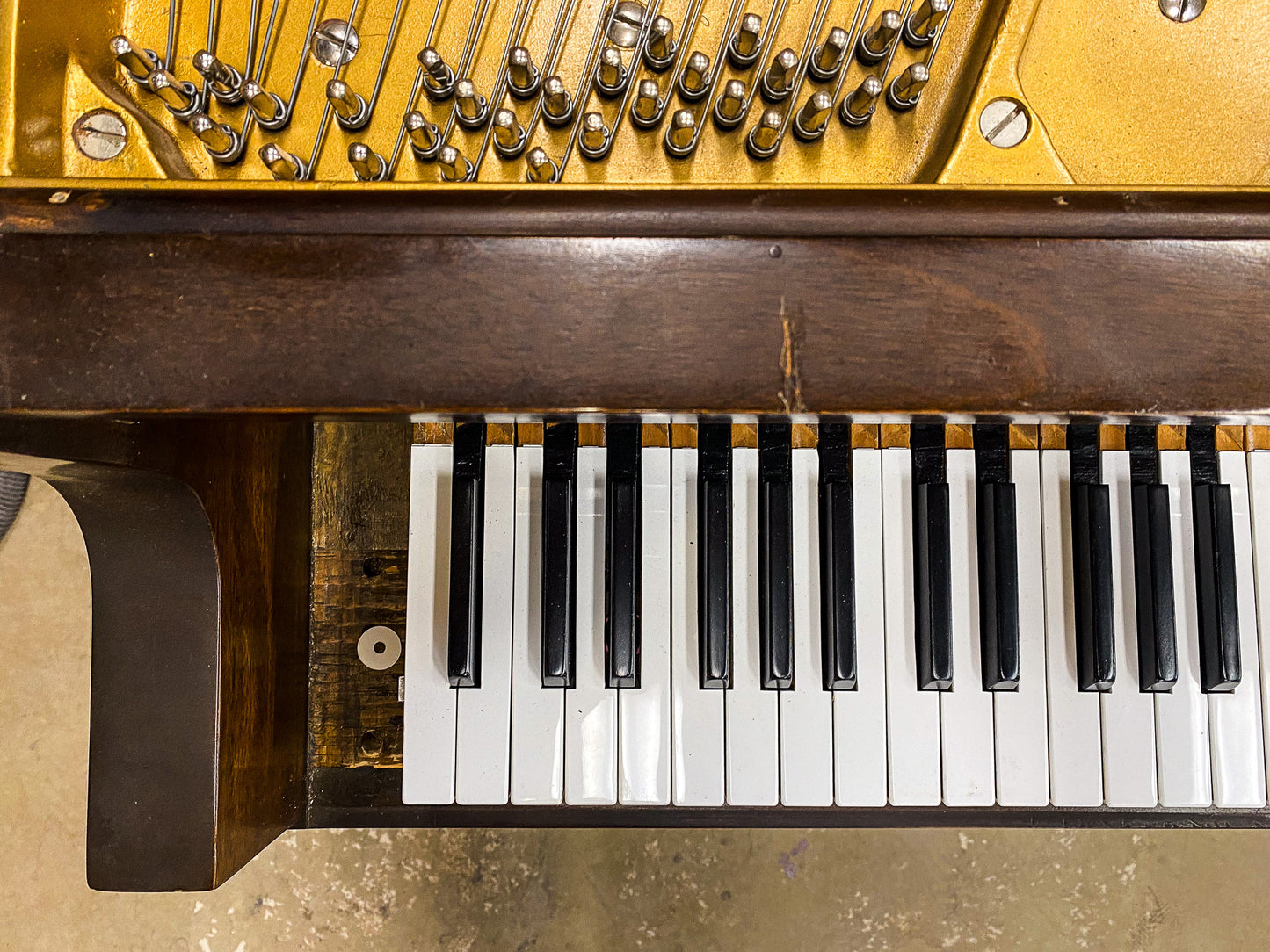 SOLD 1922 Baldwin Grand 5'7" Wood Finish Grand Piano