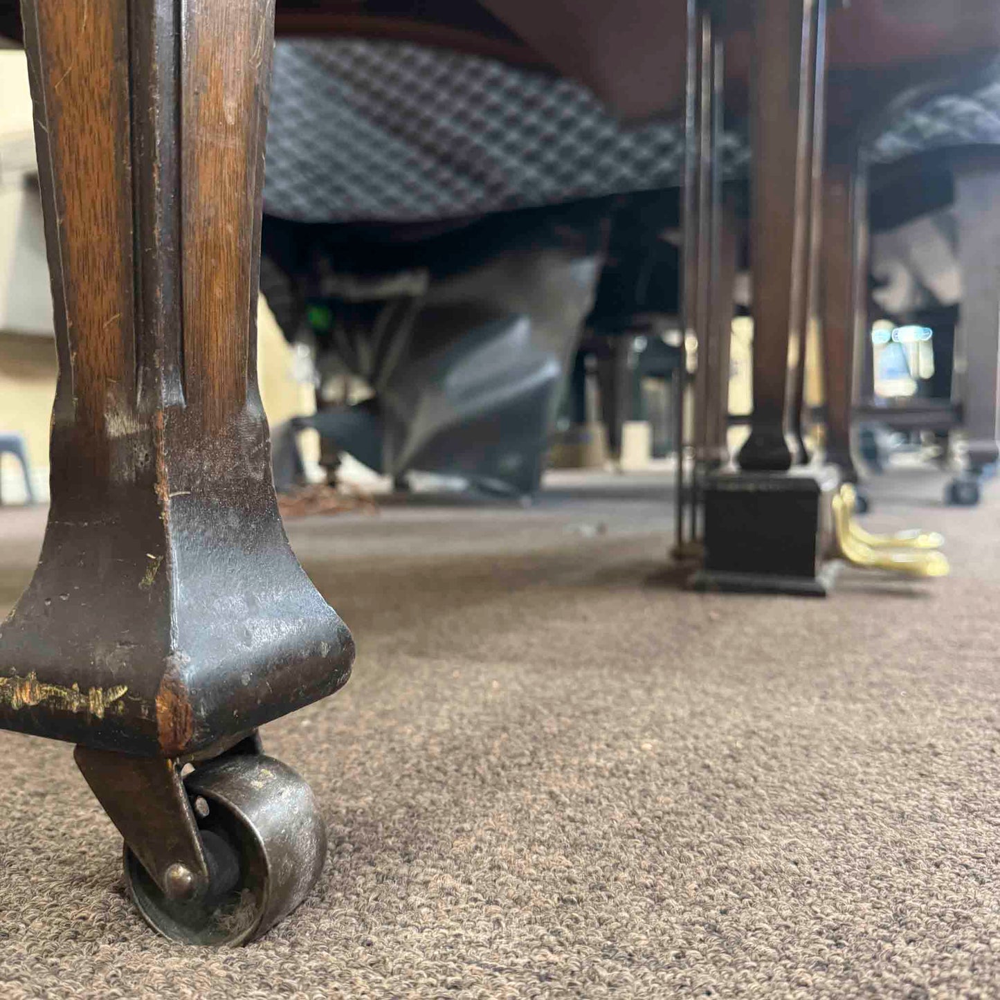 CURRENT SHOP WORK 1920 Starck 4'11" Wood Finish Baby Grand Piano