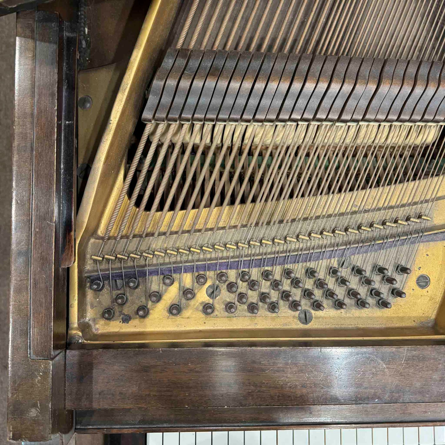 CURRENT SHOP WORK 1920 Starck 4'11" Wood Finish Baby Grand Piano