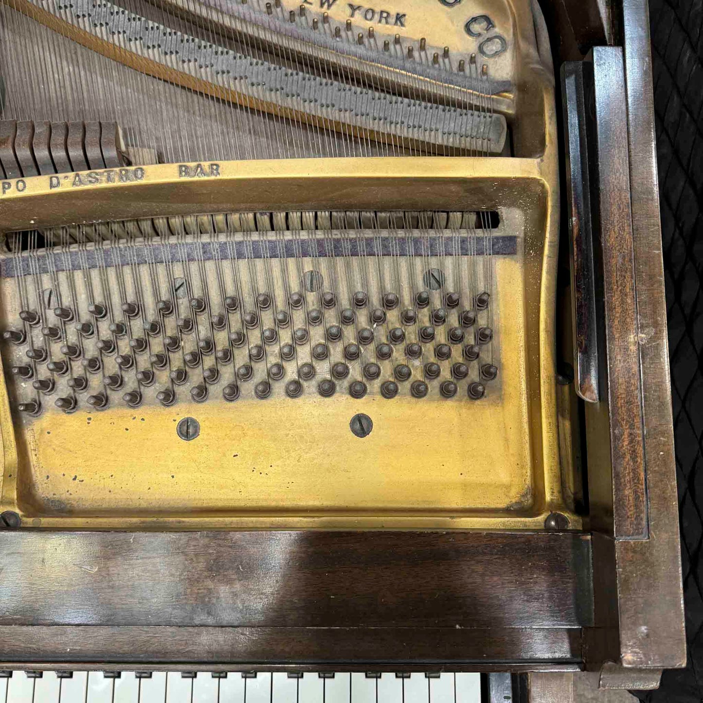 CURRENT SHOP WORK 1920 Starck 4'11" Wood Finish Baby Grand Piano