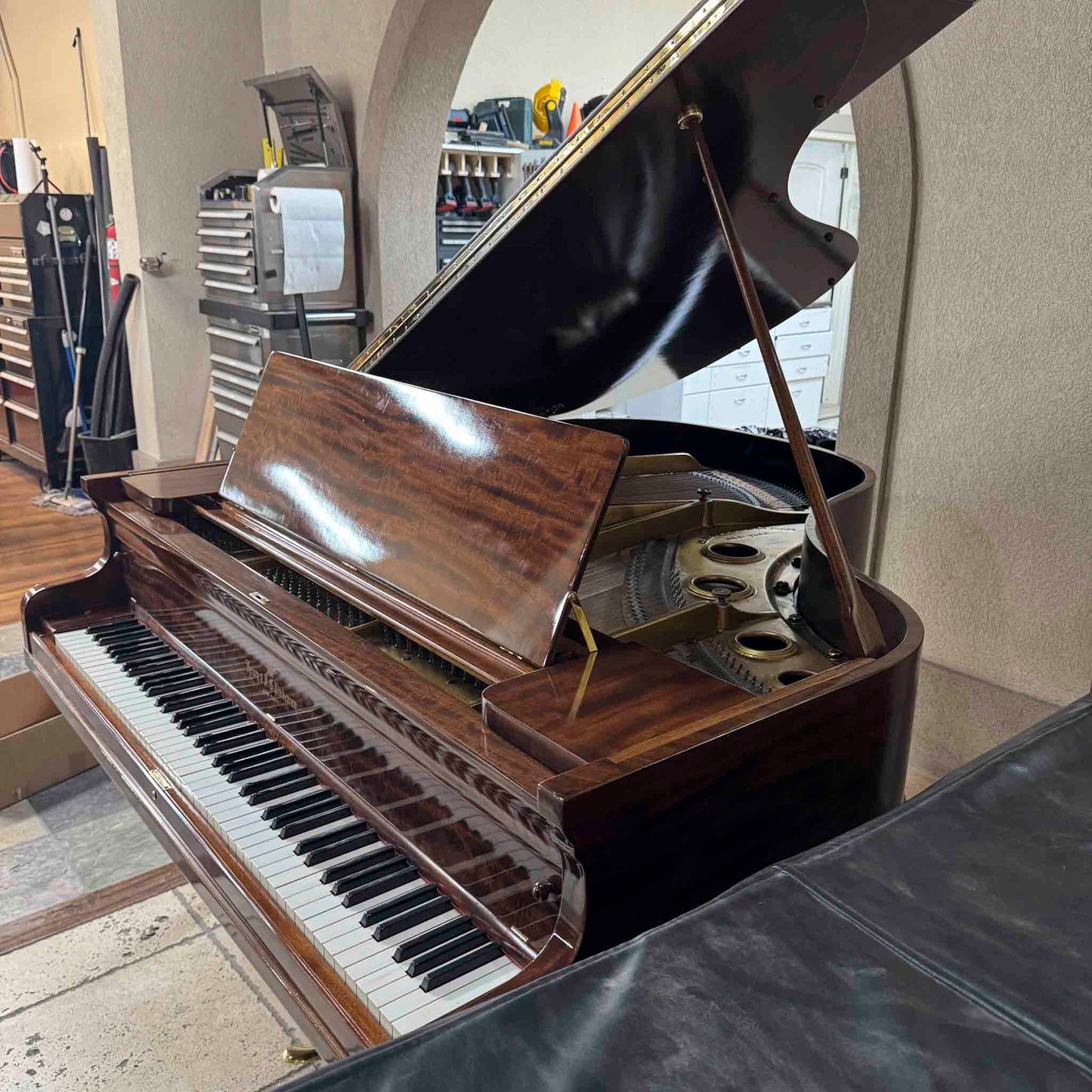 SOLD 1907 Henry & Lindeman Polished Wood Finish Commissioned Grand Piano
