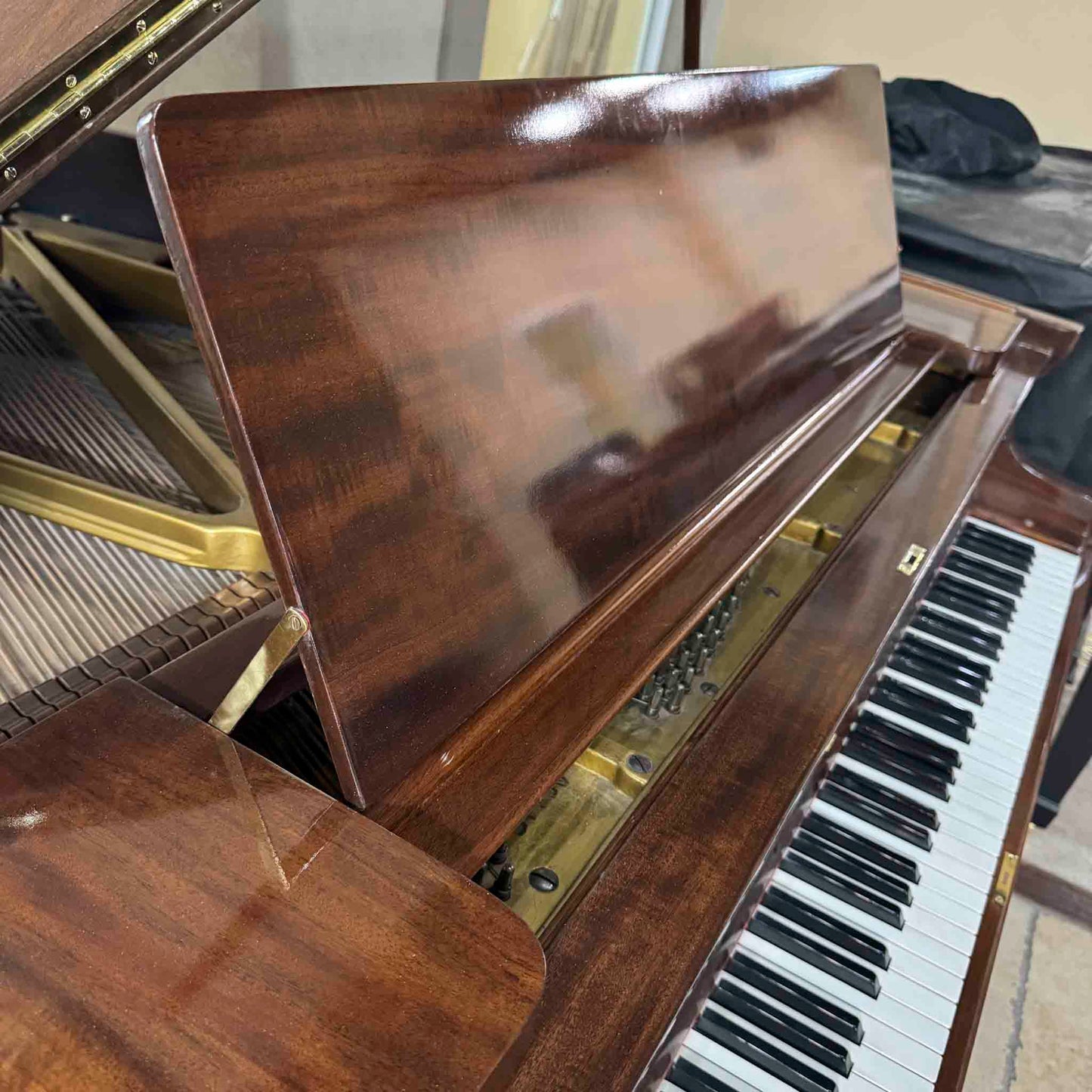SOLD 1907 Henry & Lindeman Polished Wood Finish Commissioned Grand Piano