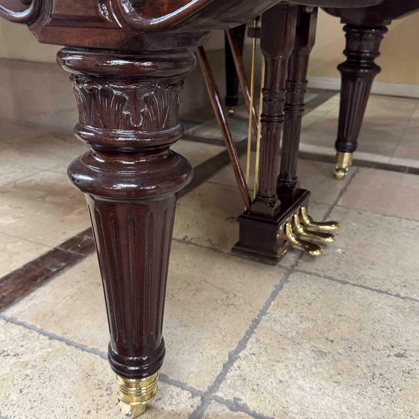 SOLD 1907 Henry & Lindeman Polished Wood Finish Commissioned Grand Piano
