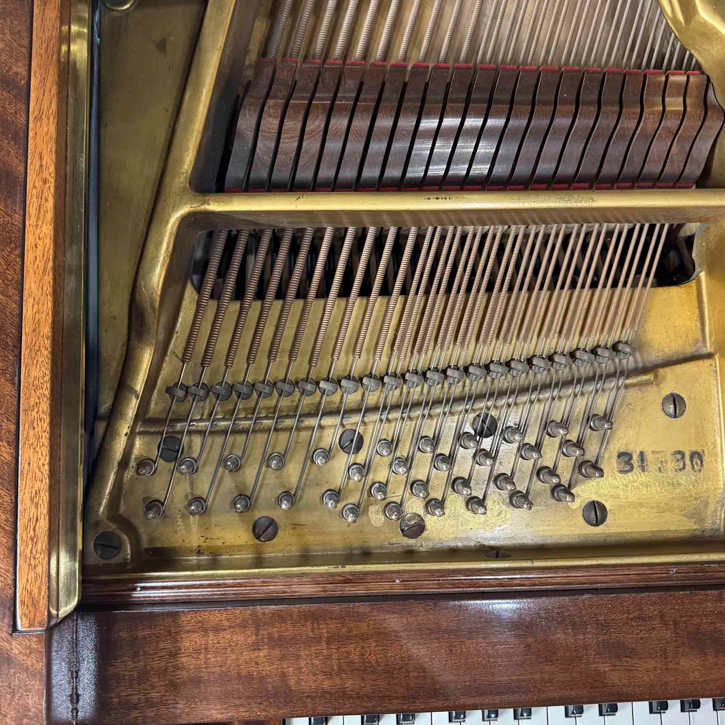 SOLD 1907 Henry & Lindeman Polished Wood Finish Commissioned Grand Piano