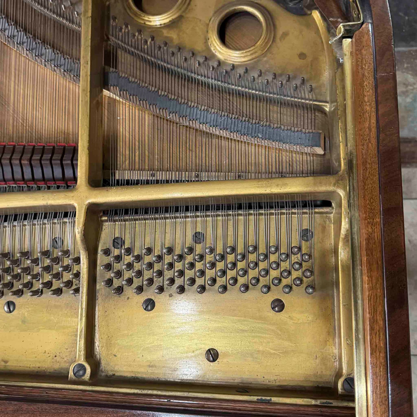 SOLD 1907 Henry & Lindeman Polished Wood Finish Commissioned Grand Piano