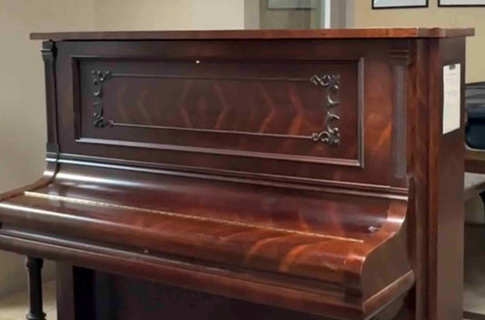 SOLD 1902 Kranich & Bach 54" Wood Finish Commissioned Upright Piano