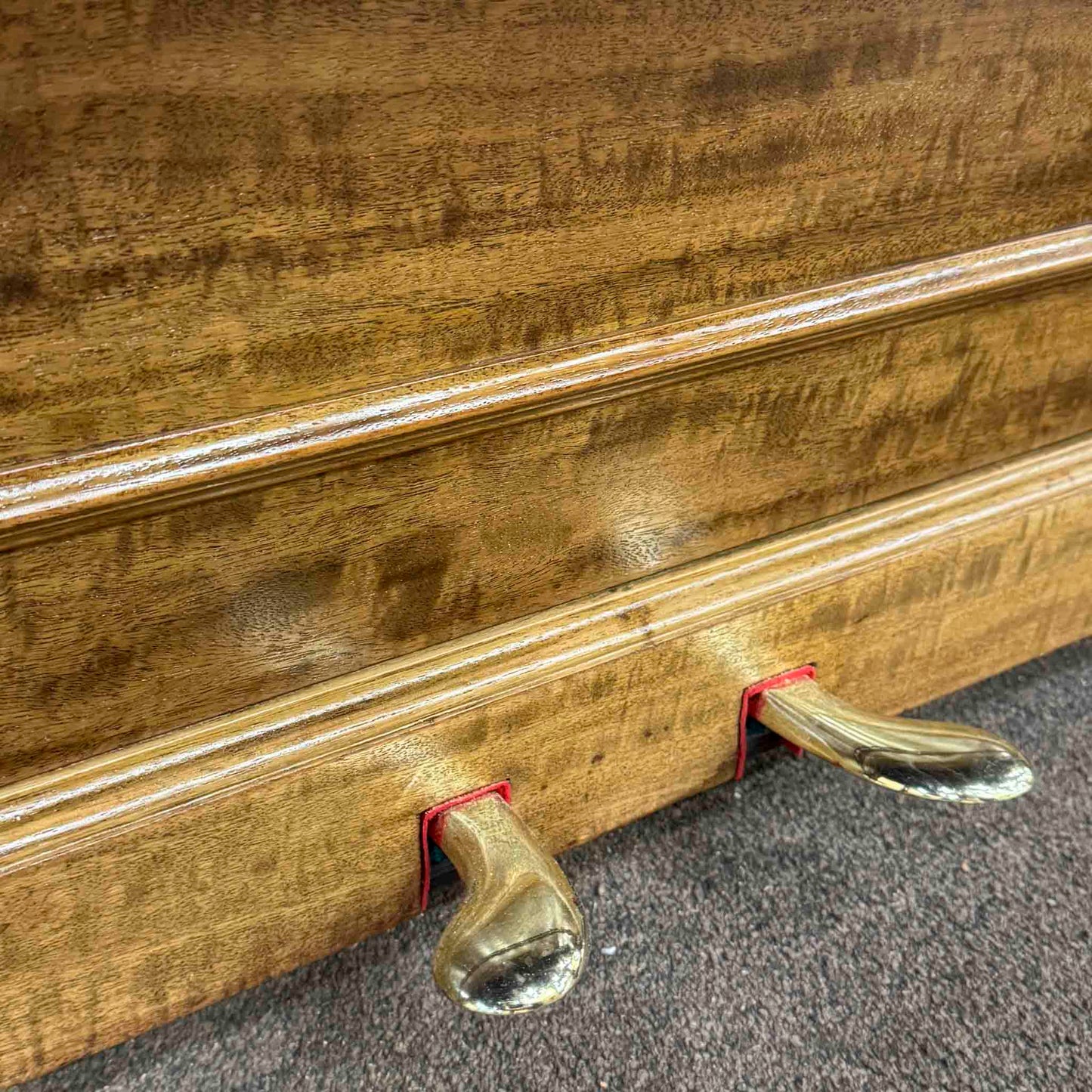 CURRENT SHOP WORK - 1908 Steinway Wood Finish Commissioned Upright Player Piano