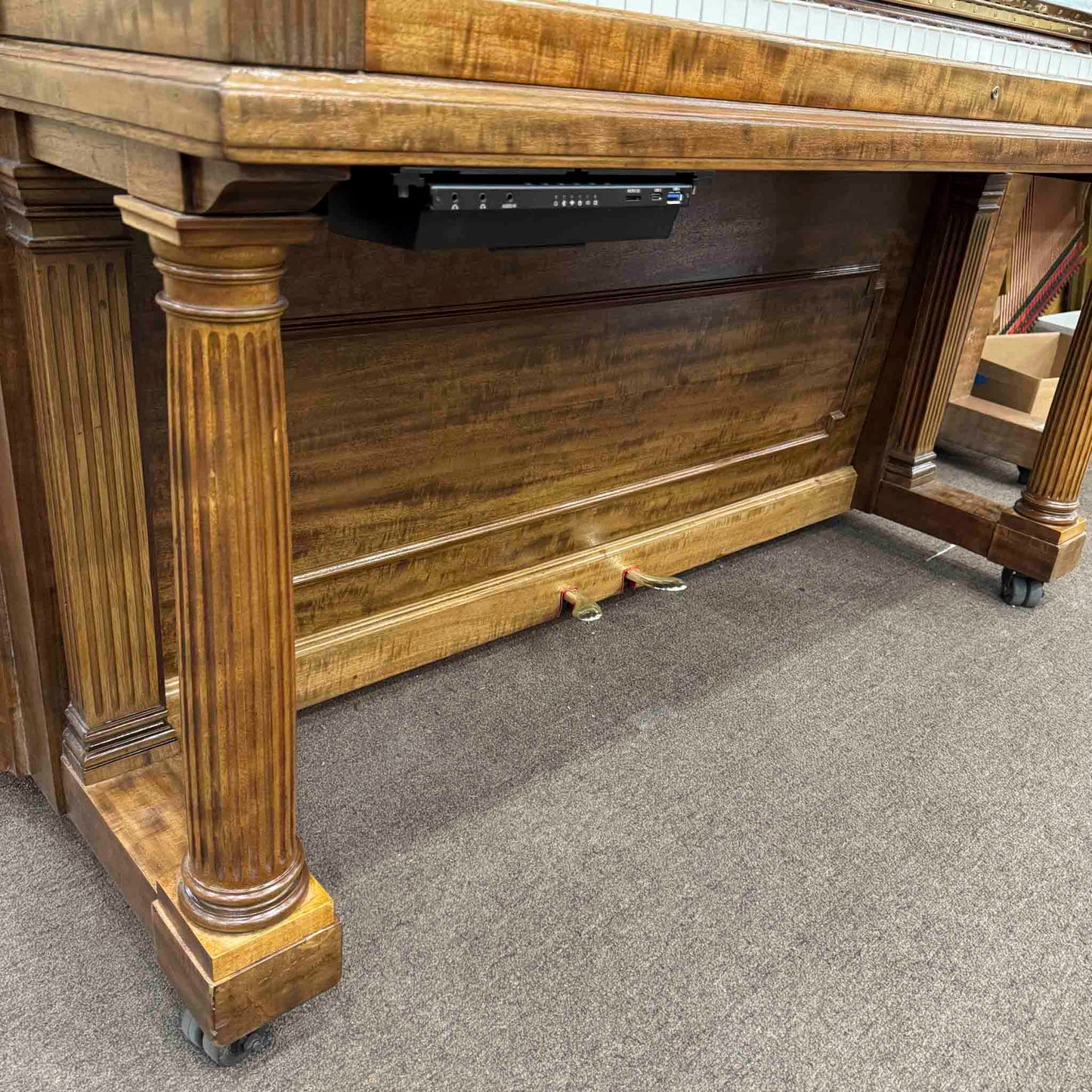 CURRENT SHOP WORK - 1908 Steinway Wood Finish Commissioned Upright Player Piano