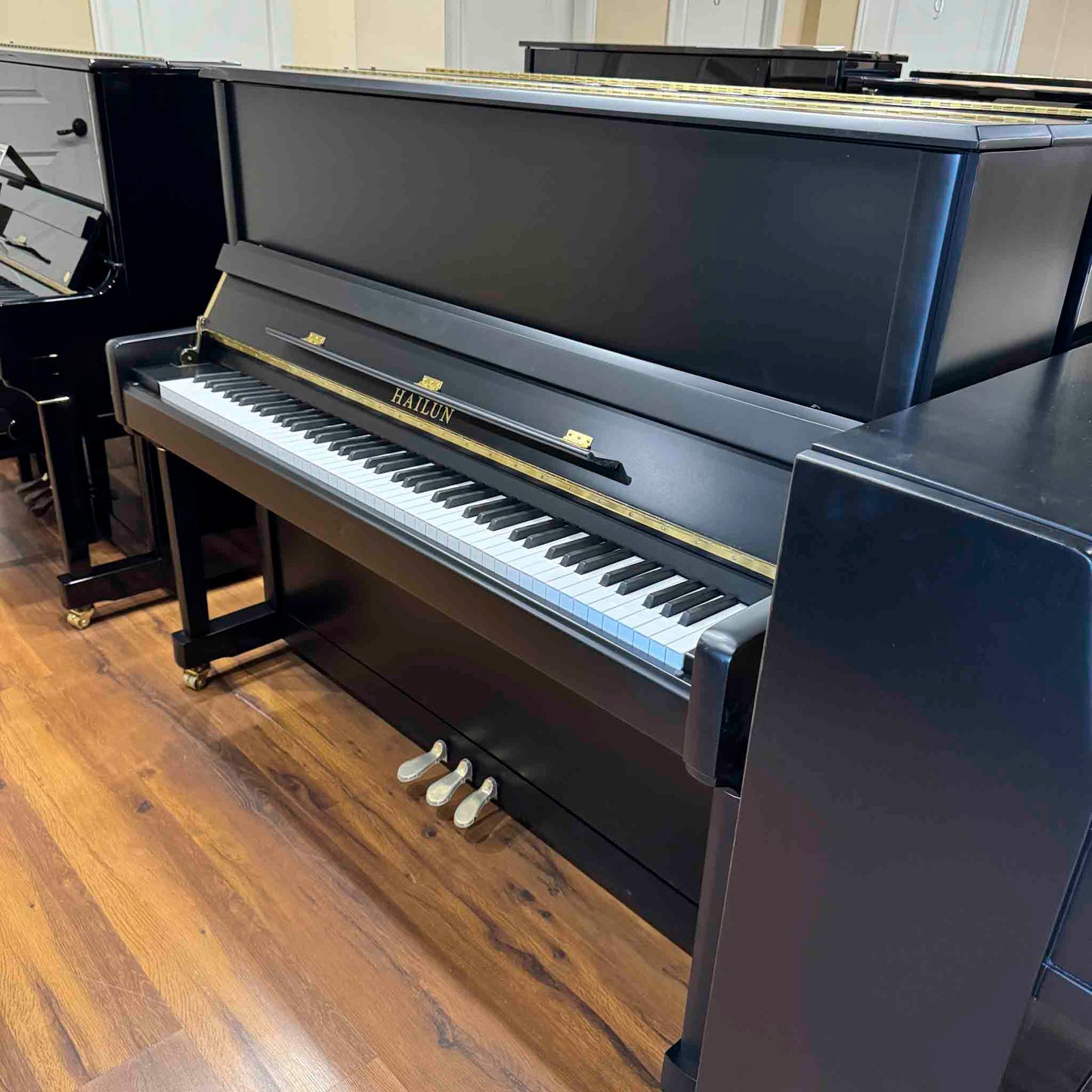 SOLD Hailun 5P 50" Black Satin Upright Piano