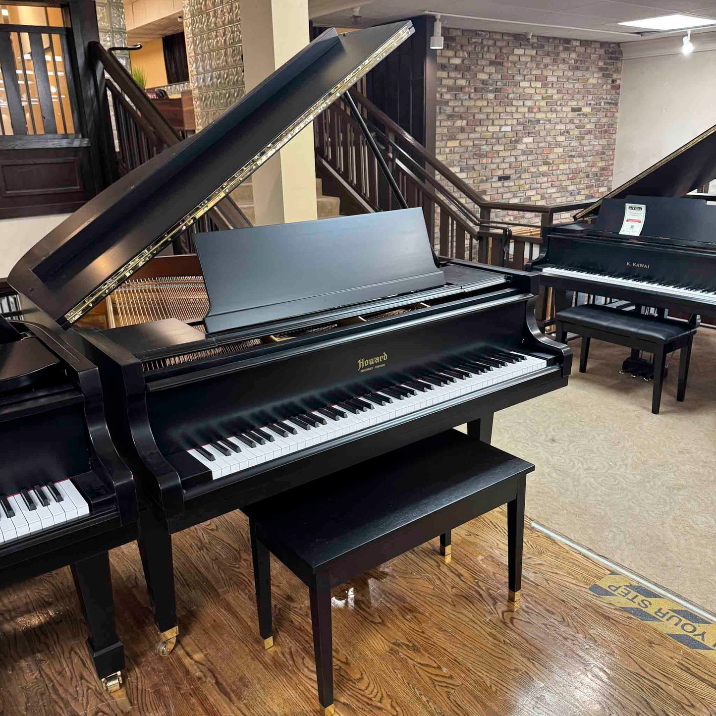 1969 Howard 5' Satin Black Baby Grand Piano