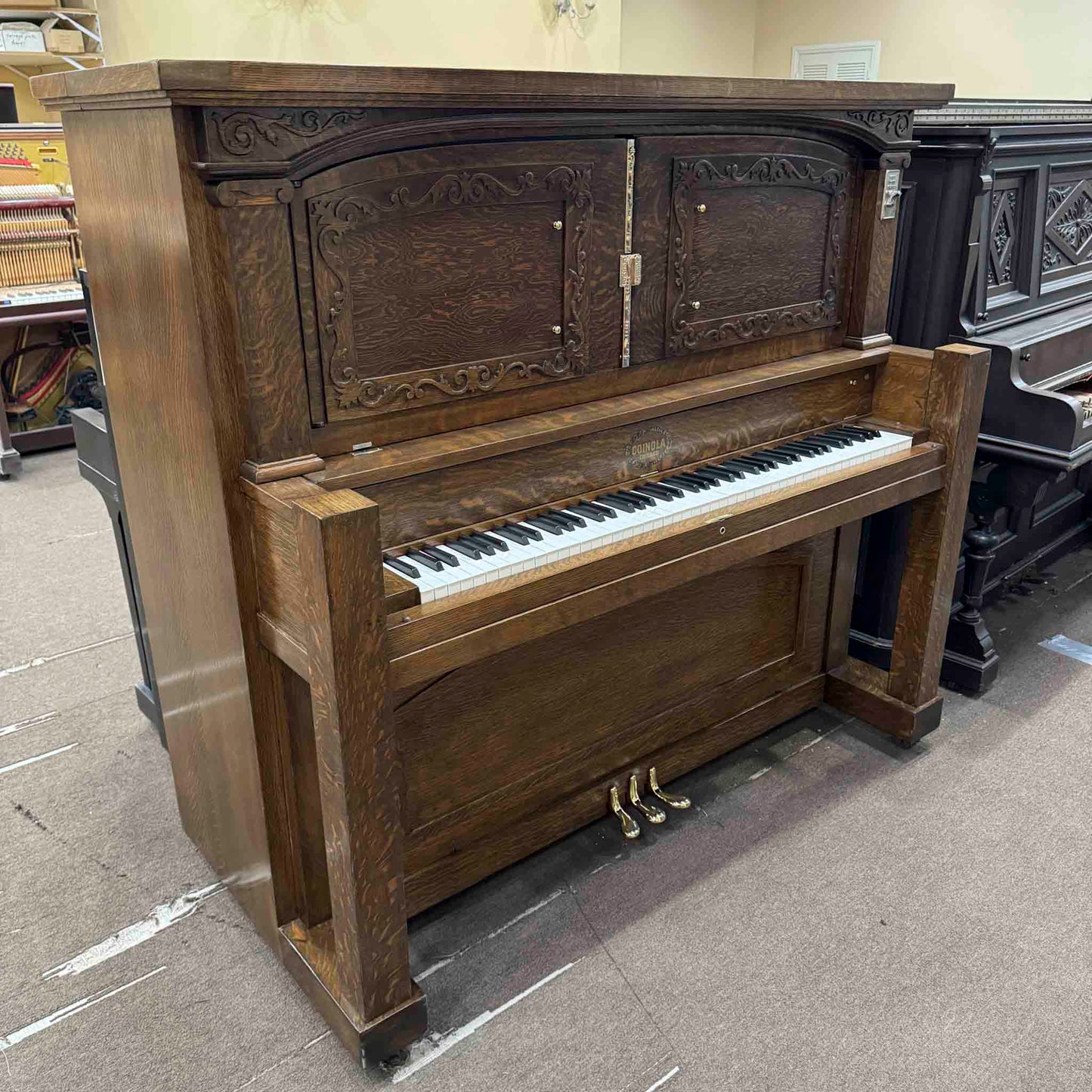 CURRENT SHOP WORK - 1920 Coinola Chicago Commissioned Upright Piano