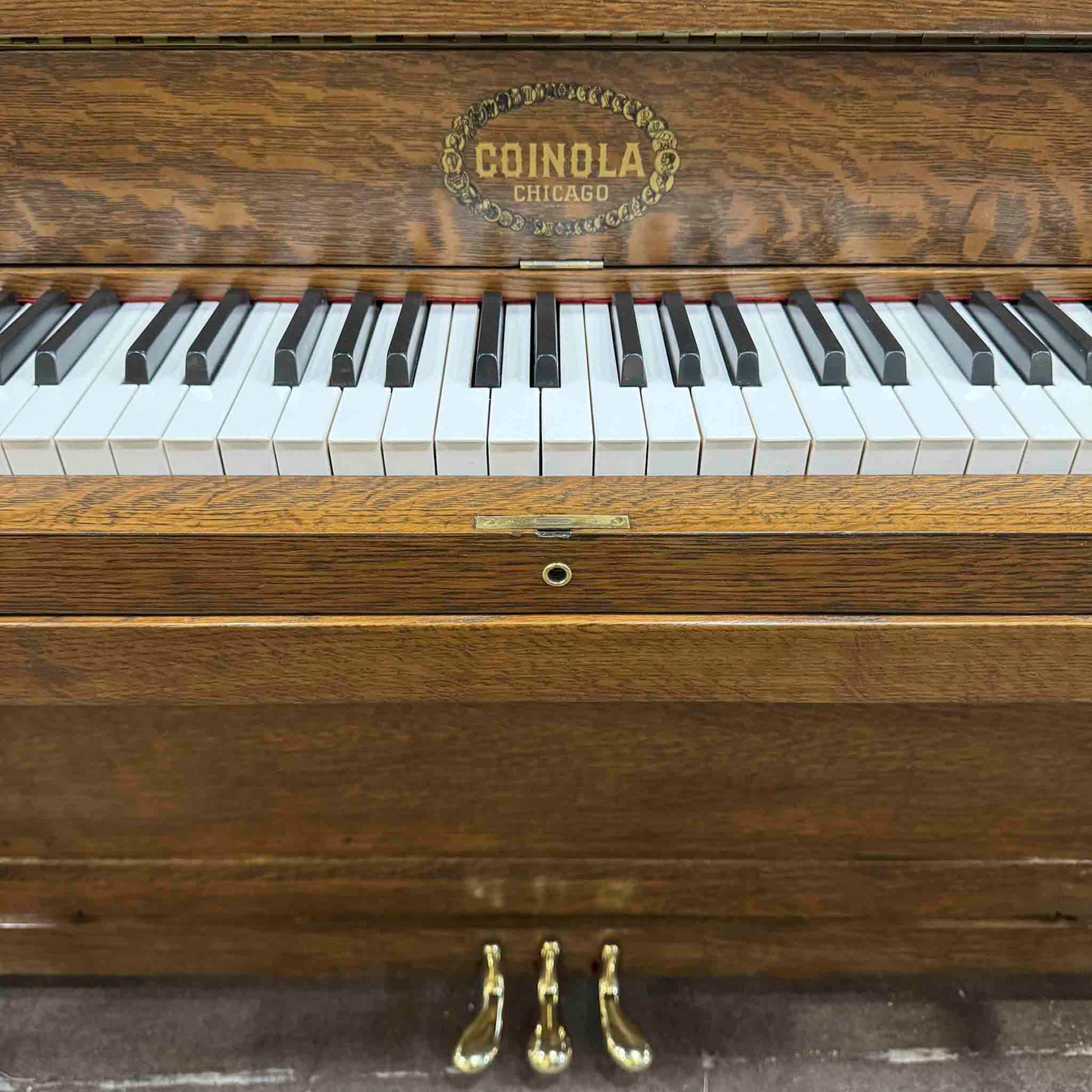 CURRENT SHOP WORK - 1920 Coinola Chicago Commissioned Upright Piano