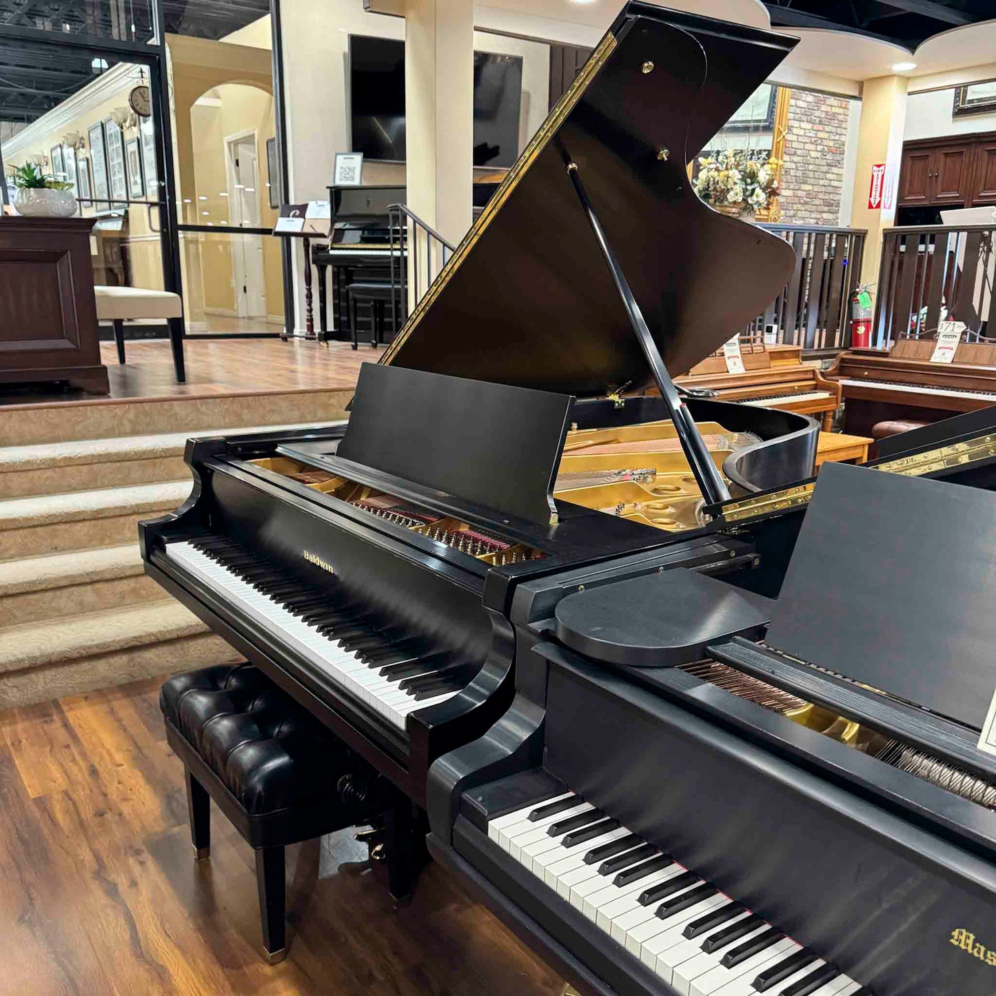 2000 Baldwin SF-10 7' Satin Black Grand Piano