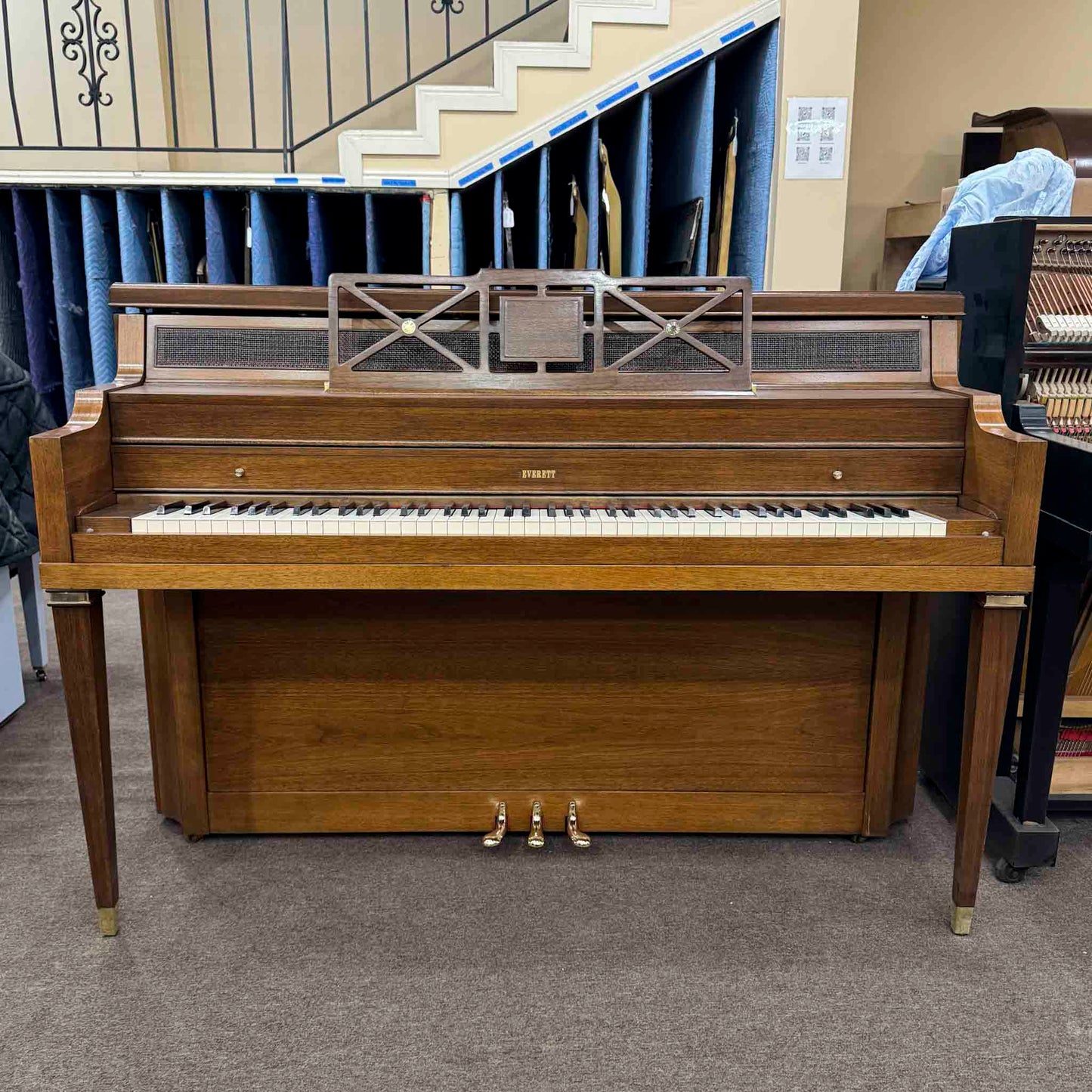 CURRENT SHOP WORK - 1967 Everett 41" Wood Finish Commissioned Console Piano