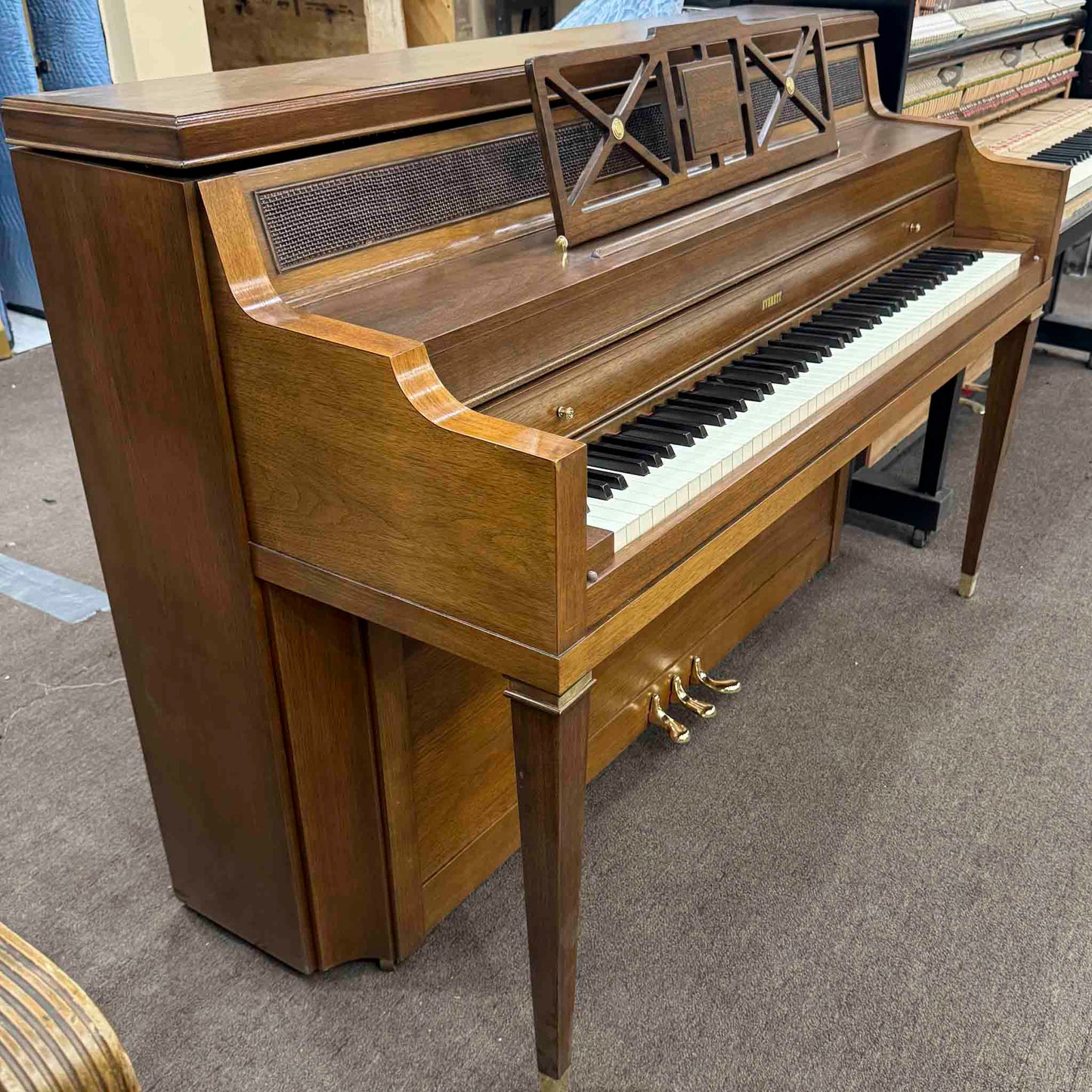 CURRENT SHOP WORK - 1967 Everett 41" Wood Finish Commissioned Console Piano