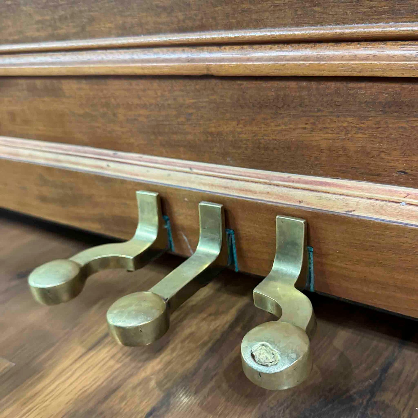 CURRENT SHOP WORK - 1911 Henry F. Miller 55" Wood Finish Commissioned Upright Piano