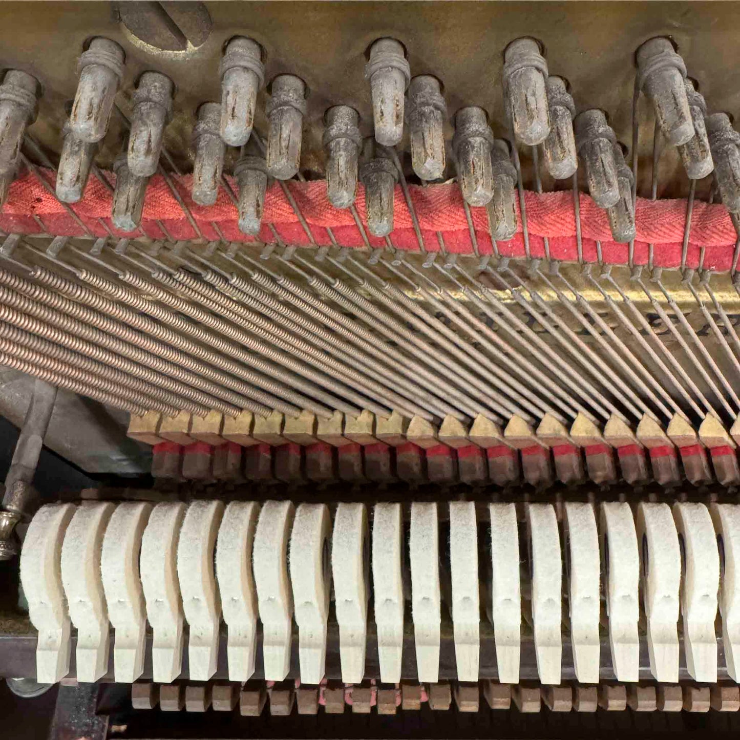 CURRENT SHOP WORK - 1911 Henry F. Miller 55" Wood Finish Commissioned Upright Piano