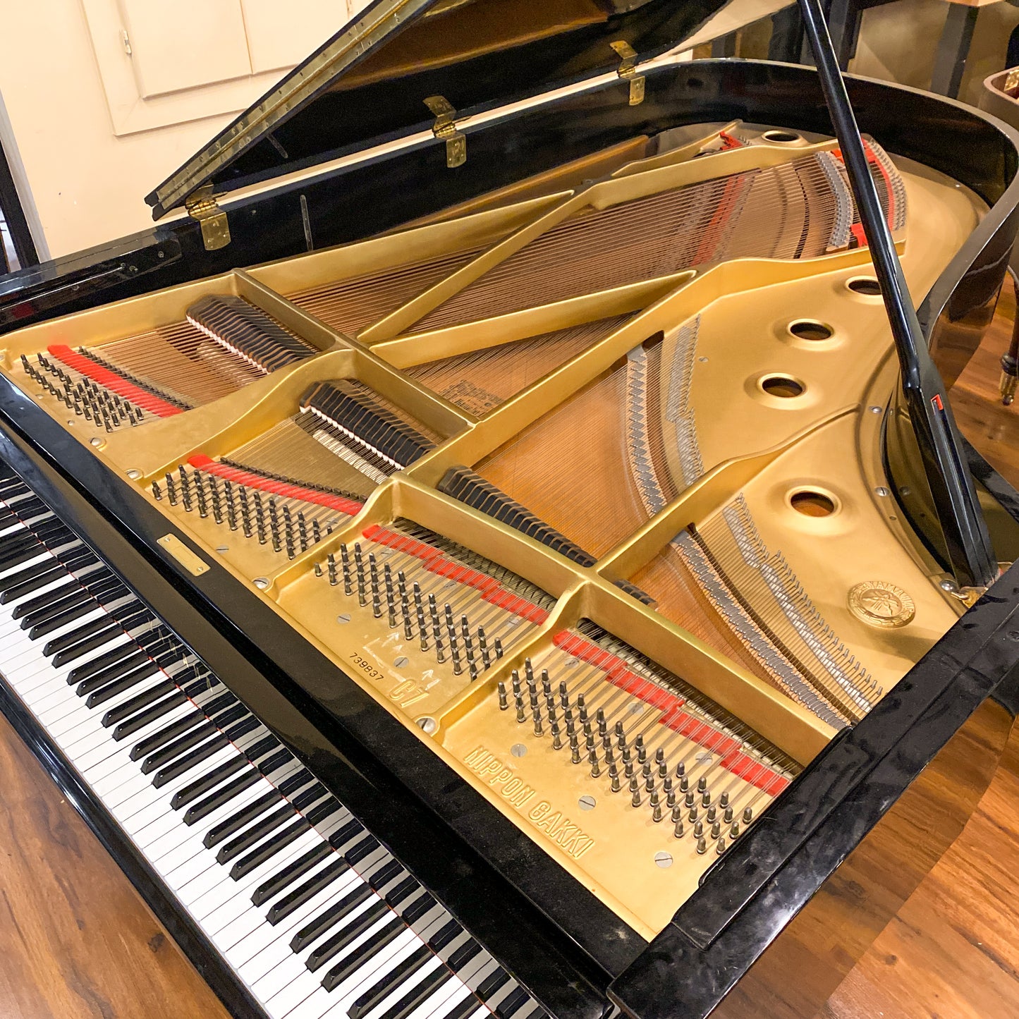 SOLD 1968 Yamaha C7 7'6" Custom Blue Finish Commissioned Grand Piano