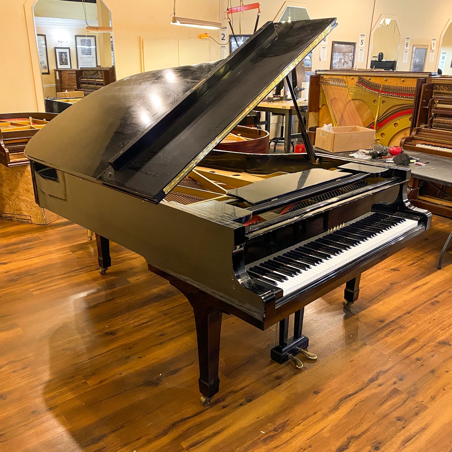 SOLD 1968 Yamaha C7 7'6" Custom Blue Finish Commissioned Grand Piano