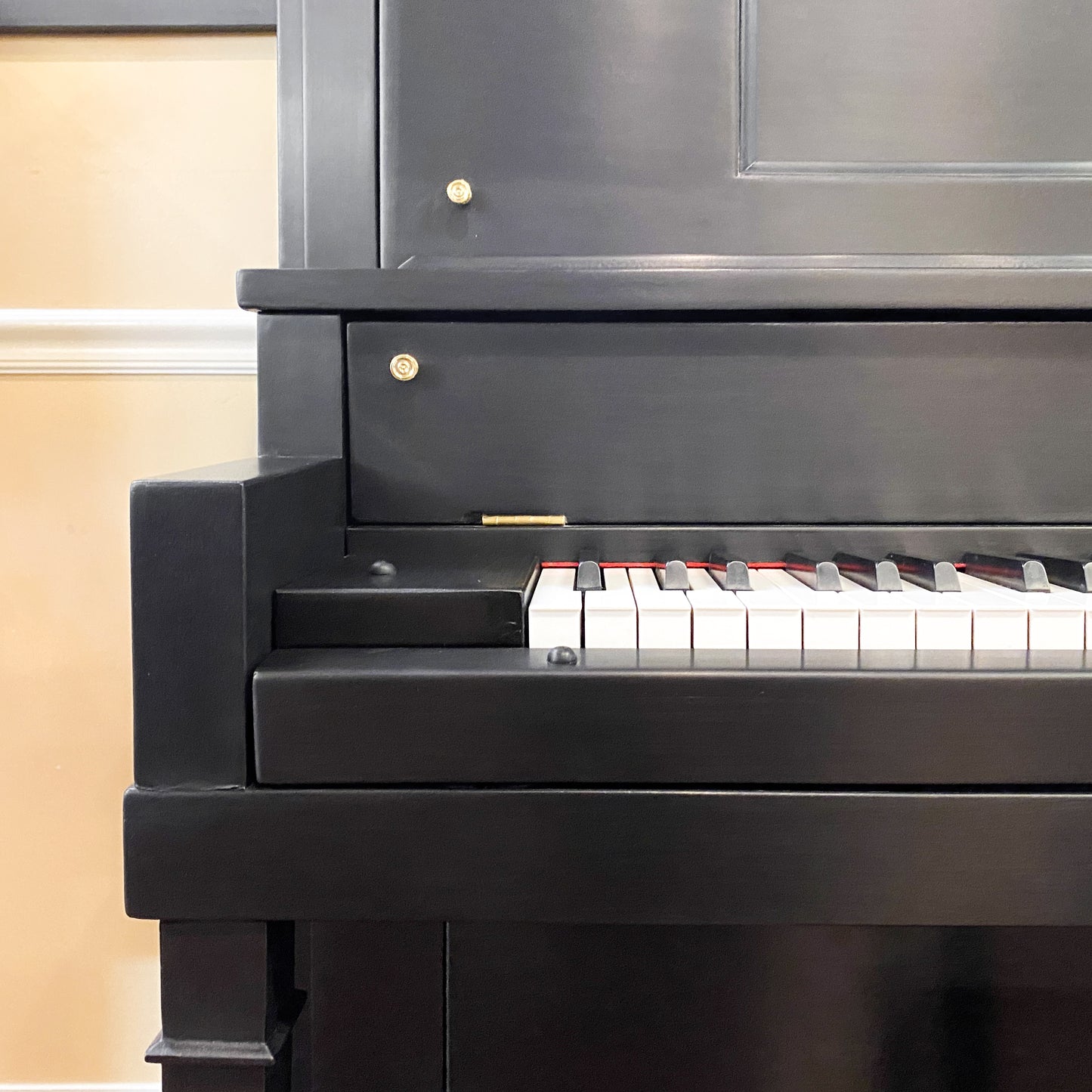 SOLD 1923 Conway Satin Black Commissioned Upright Vintage Player Piano