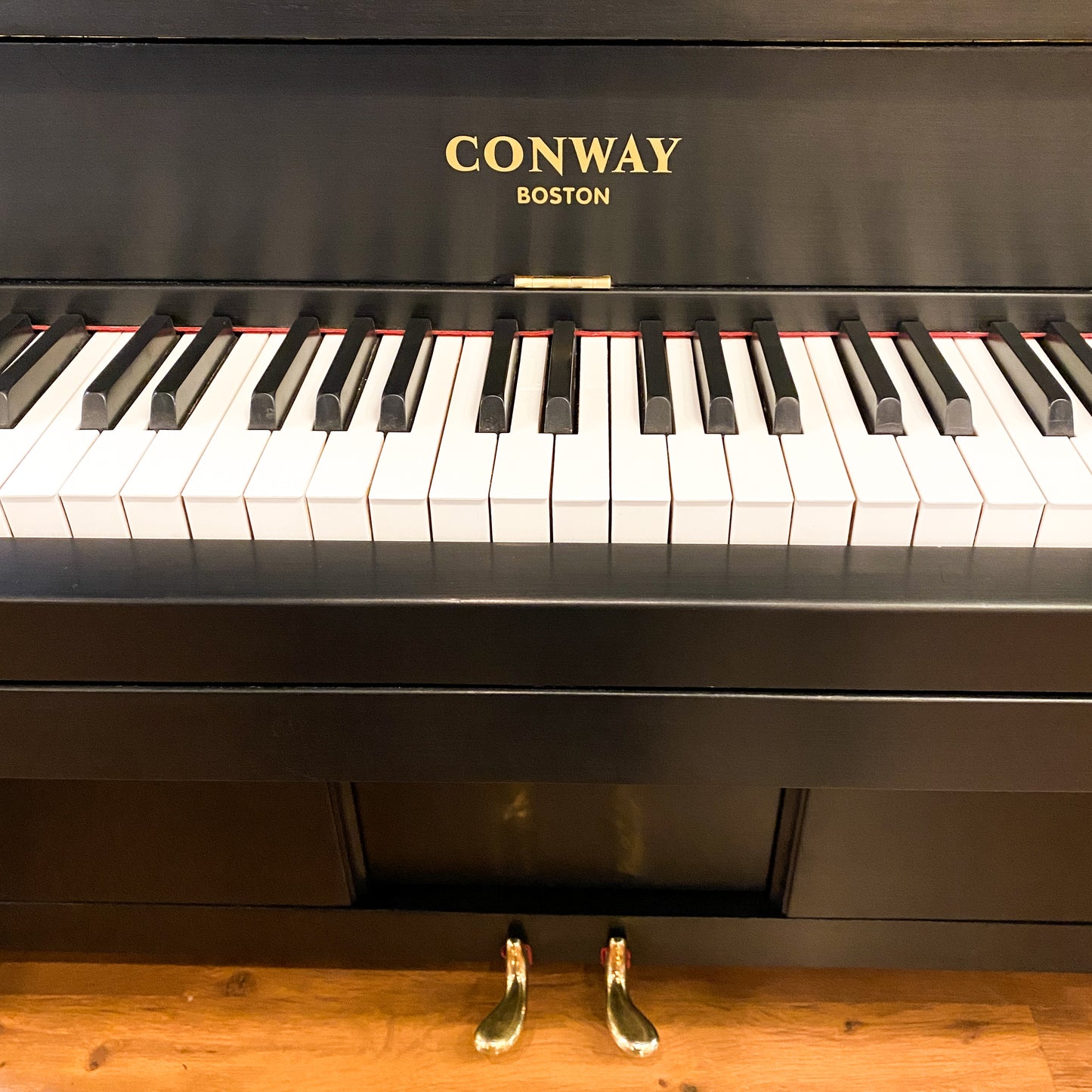 SOLD 1923 Conway Satin Black Commissioned Upright Vintage Player Piano