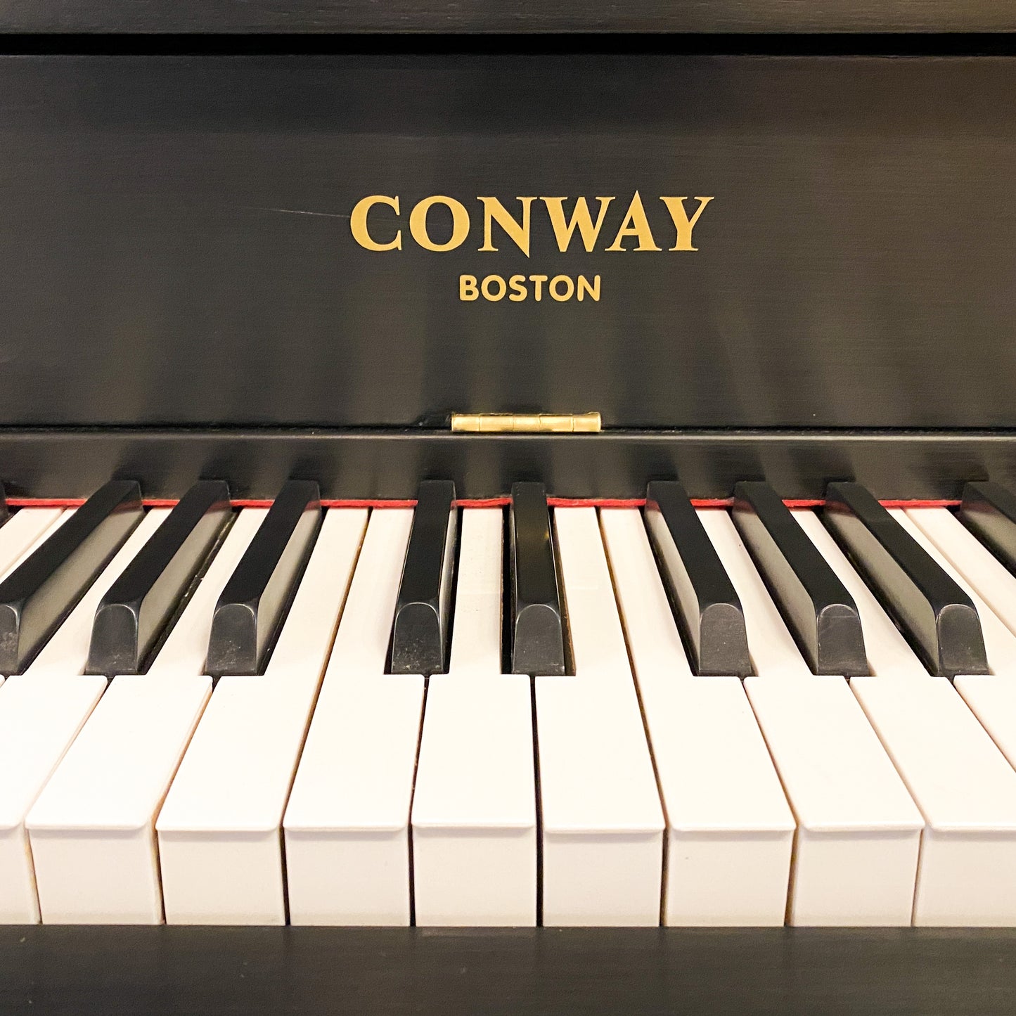 SOLD 1923 Conway Satin Black Commissioned Upright Vintage Player Piano