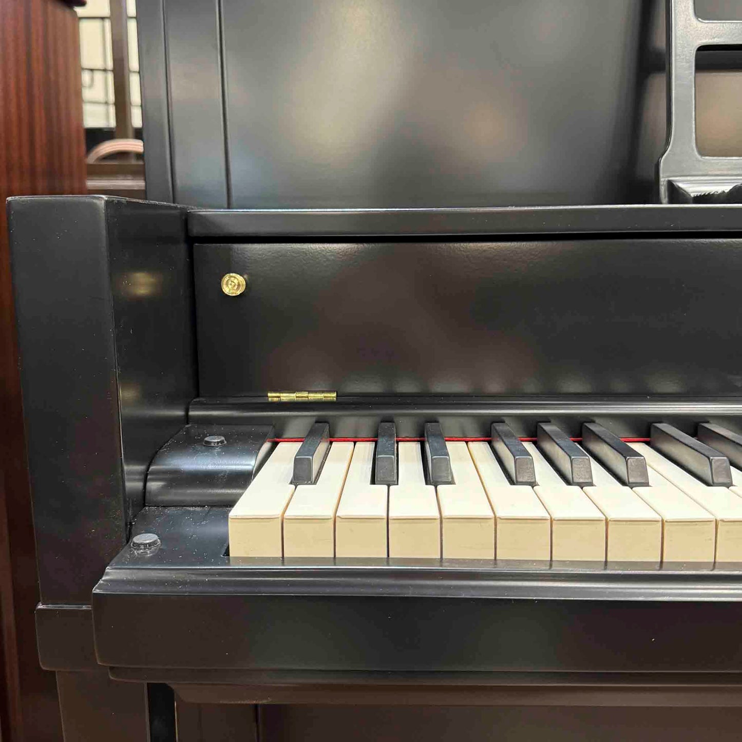 1976 Steinway & Sons 44" Black Satin Finish Console Piano