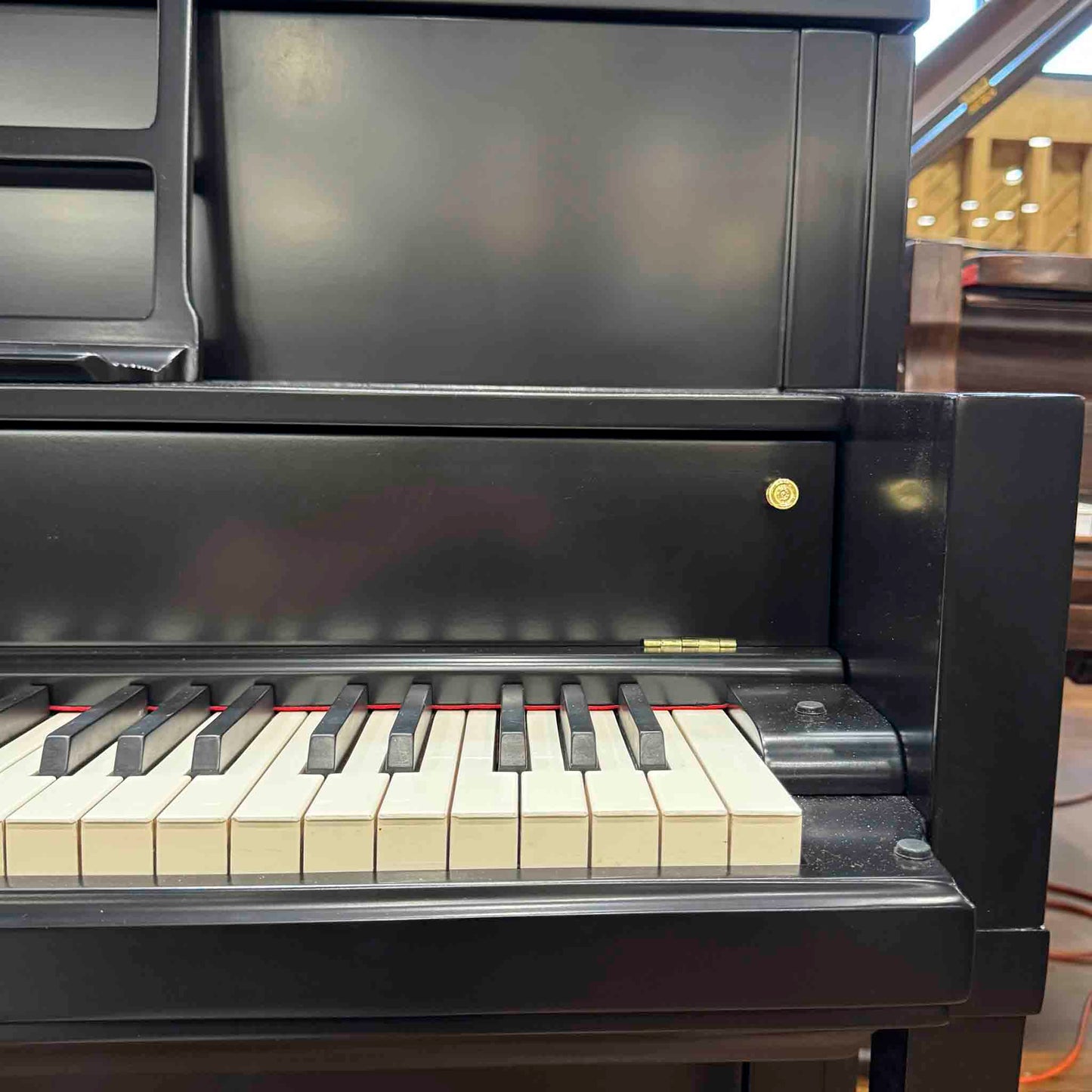 1976 Steinway & Sons 44" Black Satin Finish Console Piano
