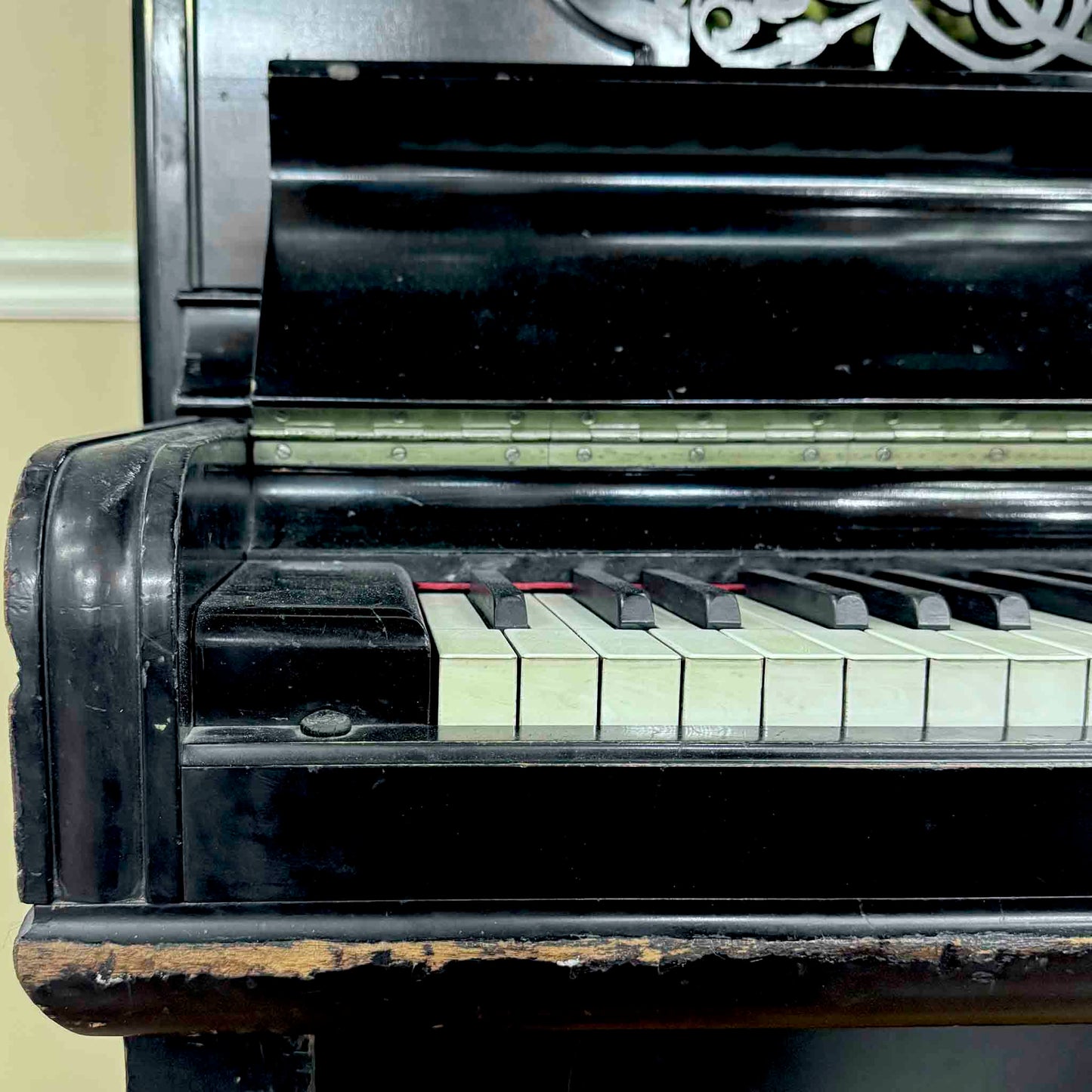 CURRENT SHOP WORK 1889 Steinway 53" Satin Black Commissioned Upright Piano