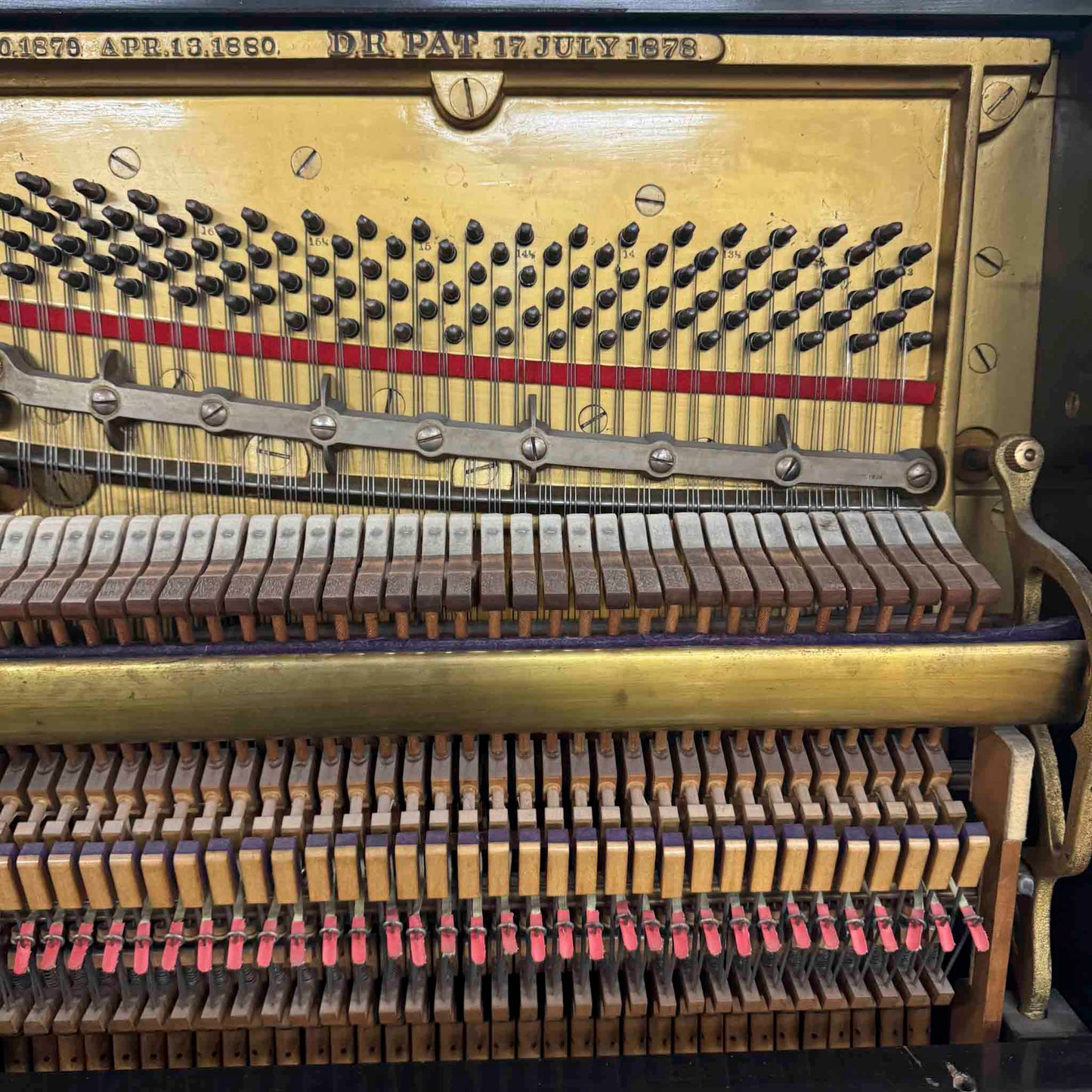 CURRENT SHOP WORK 1889 Steinway 53" Satin Black Commissioned Upright Piano