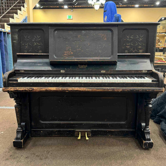 SOLD 1892 Kimball Wood Finish 51" Commissioned Upright Piano