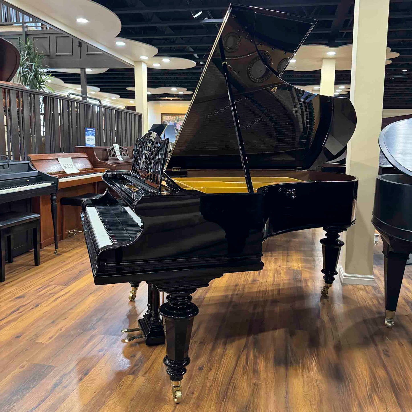 1908 Bechstein V-202 6'7" Polished Black Grand Piano