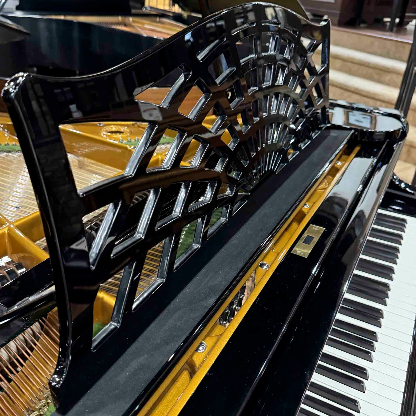 1908 Bechstein V-202 6'7" Polished Black Grand Piano