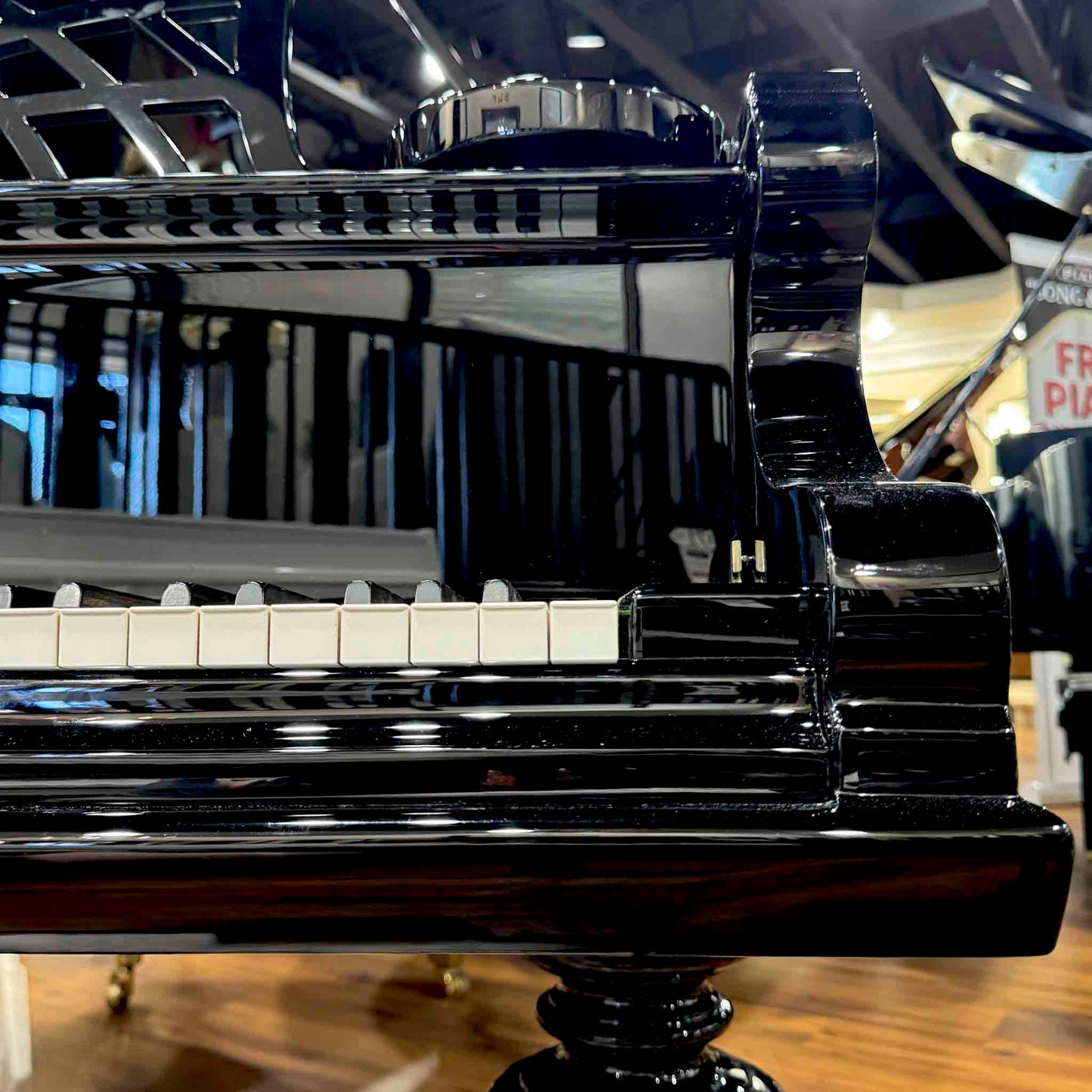 1908 Bechstein V-202 6'7" Polished Black Grand Piano