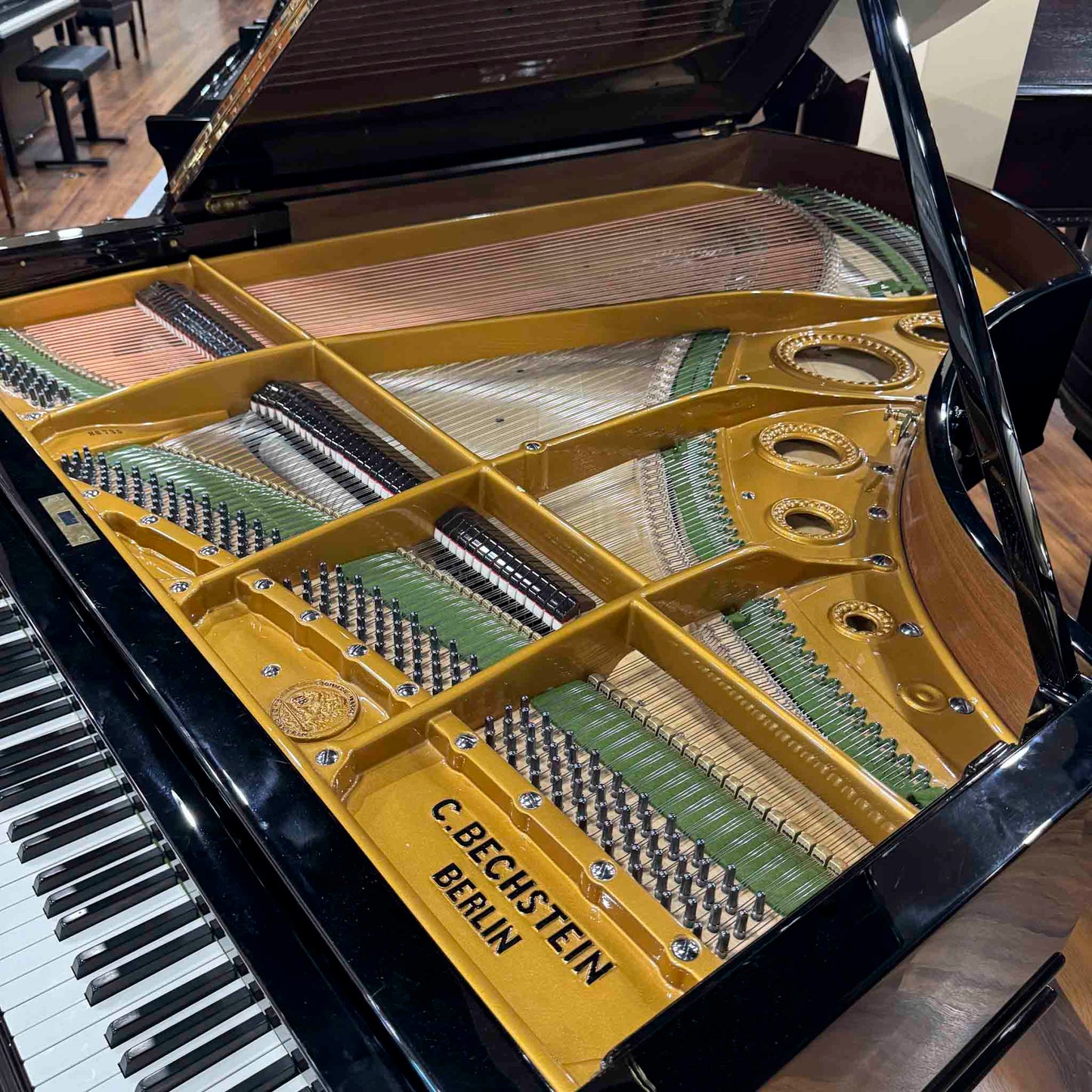 1908 Bechstein V-202 6'7" Polished Black Grand Piano