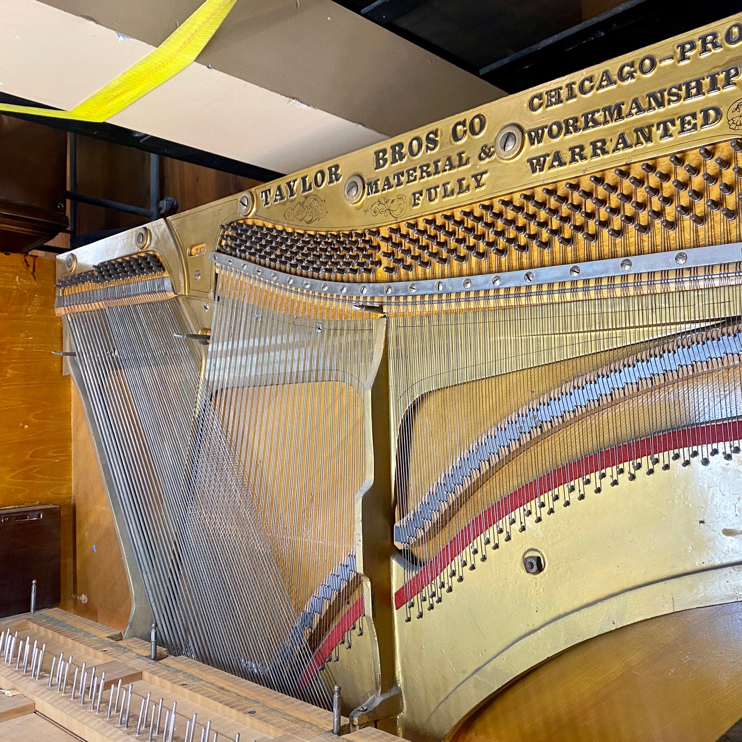 SPECIAL REBUILD for my mentor, Dave—Taylor Bros. Co. Satin Black Upright Piano