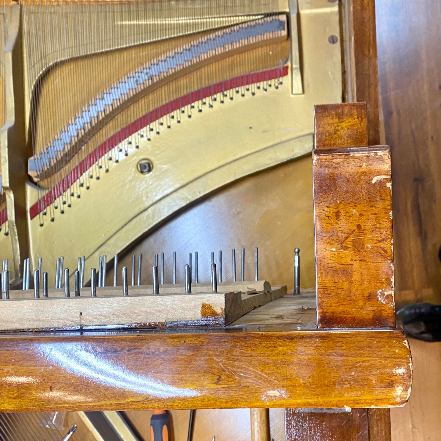 SPECIAL REBUILD for my mentor, Dave—Taylor Bros. Co. Satin Black Upright Piano