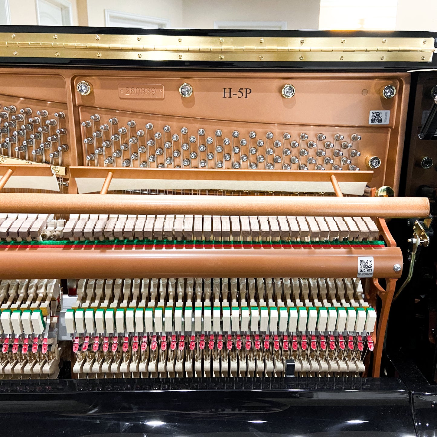 SOLD Hailun 5P 50" Polished Black Upright Piano
