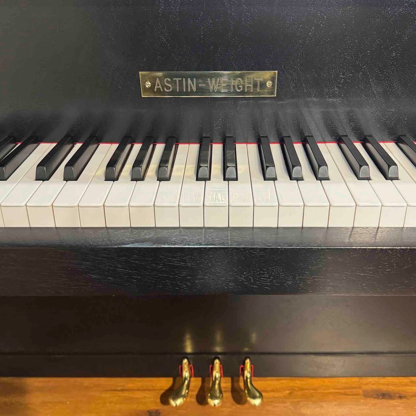 1966 Astin Weight 39" Satin Black Spinet Piano