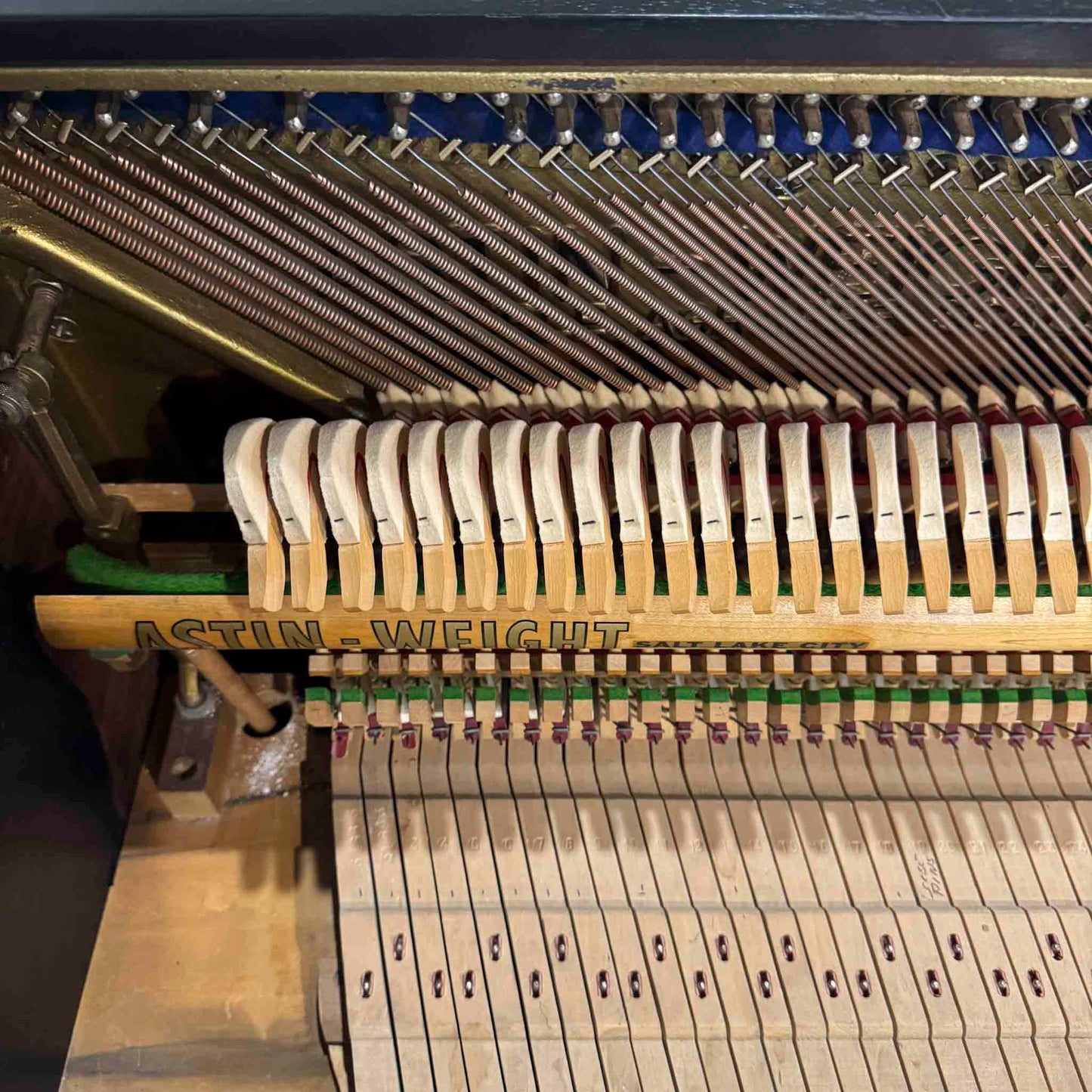 1966 Astin Weight 39" Satin Black Spinet Piano